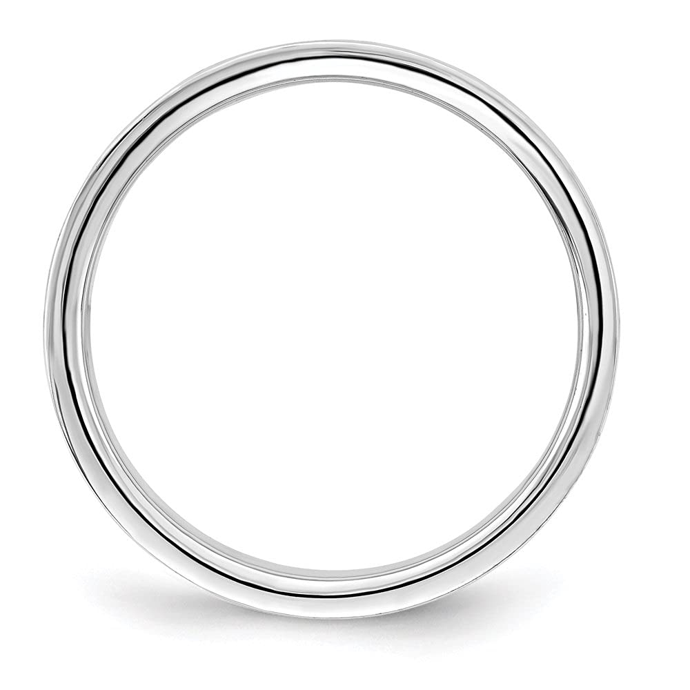 Diamond2Deal 925 Sterling Silver 5mm Flat Wedding Band Ring for Women & Men - Perfect for Engagement, Anniversary, and Everyday Wear