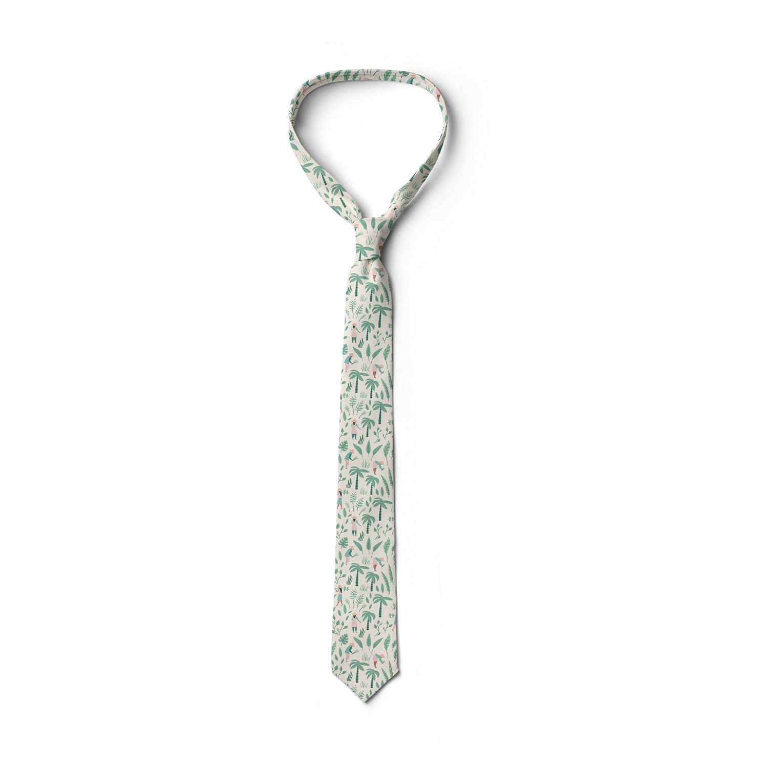 Ambesonne Farm Scene Necktie - Vietnamese People in Farm Design, 3.7