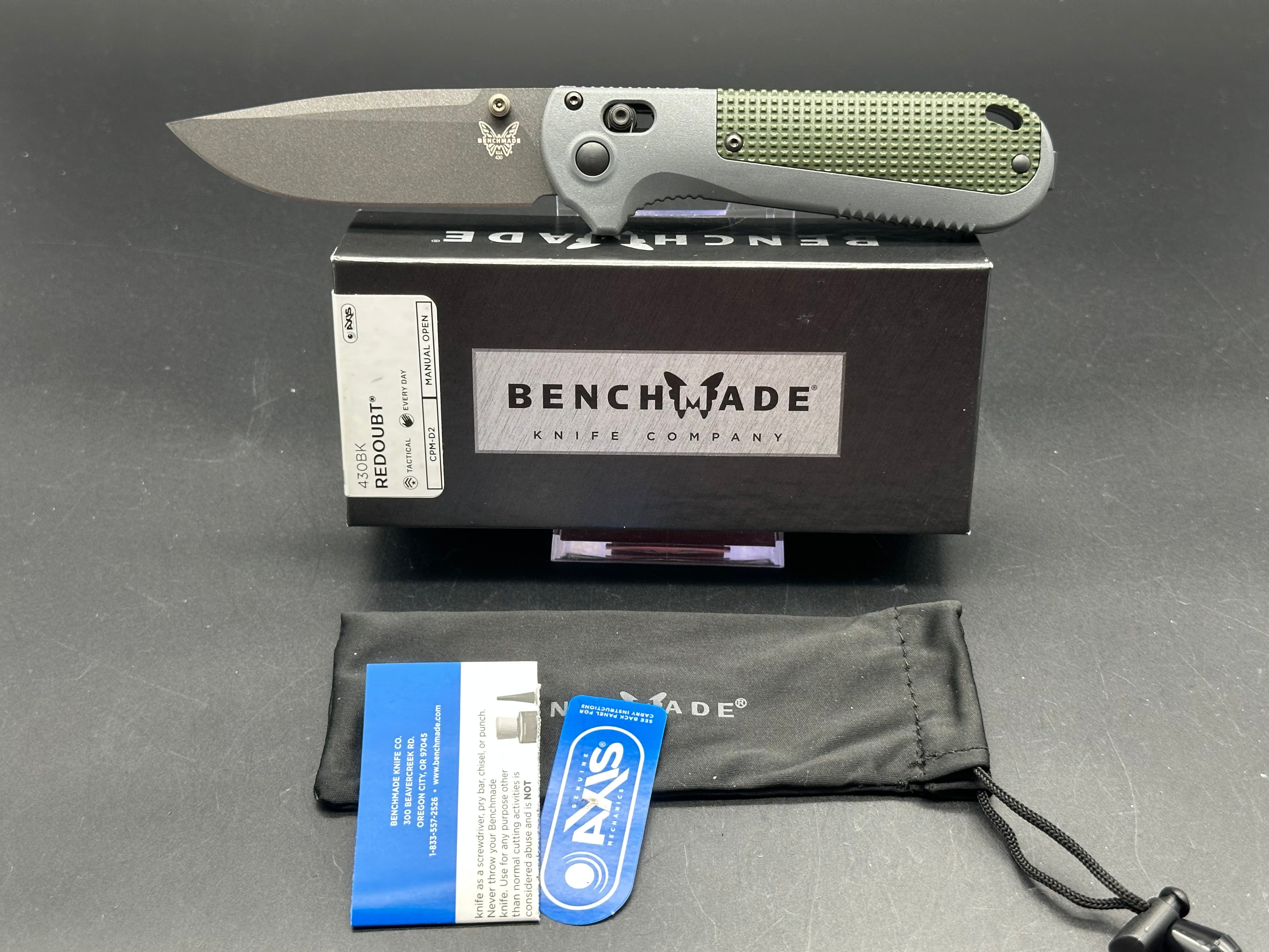 Benchmade Redoubt Folding Knife - 3.55