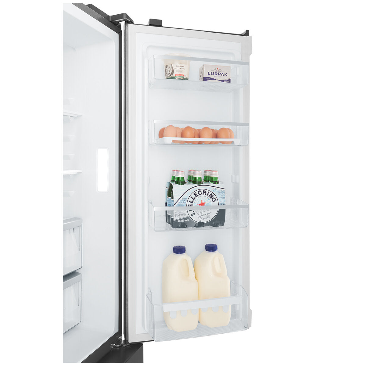 Westinghouse 564L Plumbed French Door Refrigerator with Quad Doors in Matte Black - WQE5650BA | Perfect for Large Kitchens, Restaurants & Entertaining Spaces