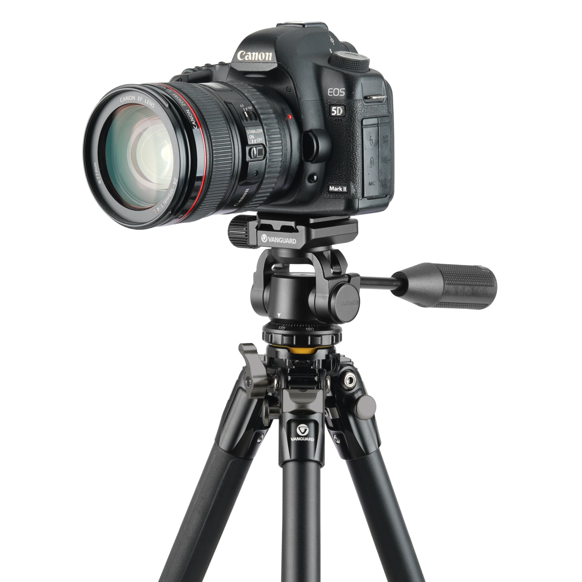 VEO 5 234AO26 Aluminum Tripod with Pan Head - Heavy Duty Outdoor Tripod for Scopes, Binoculars, Cameras & Spotting Scopes - Perfect for Hunting, Bird Watching & Outdoor Photography