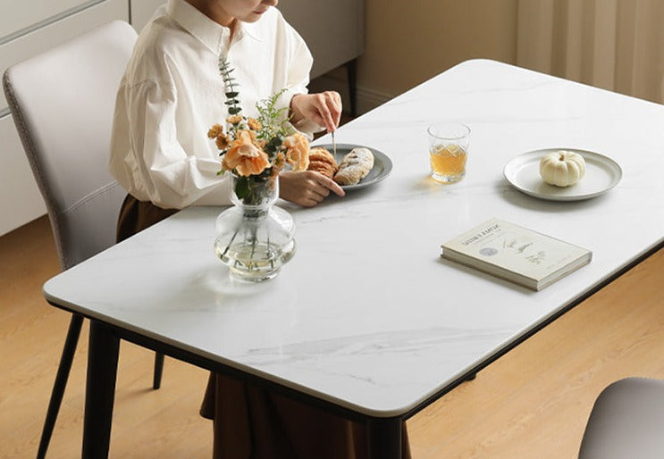 Solid Oak Wood Dining Table - Rustic Farmhouse Style for Kitchen, Dining Room & Outdoor Entertaining