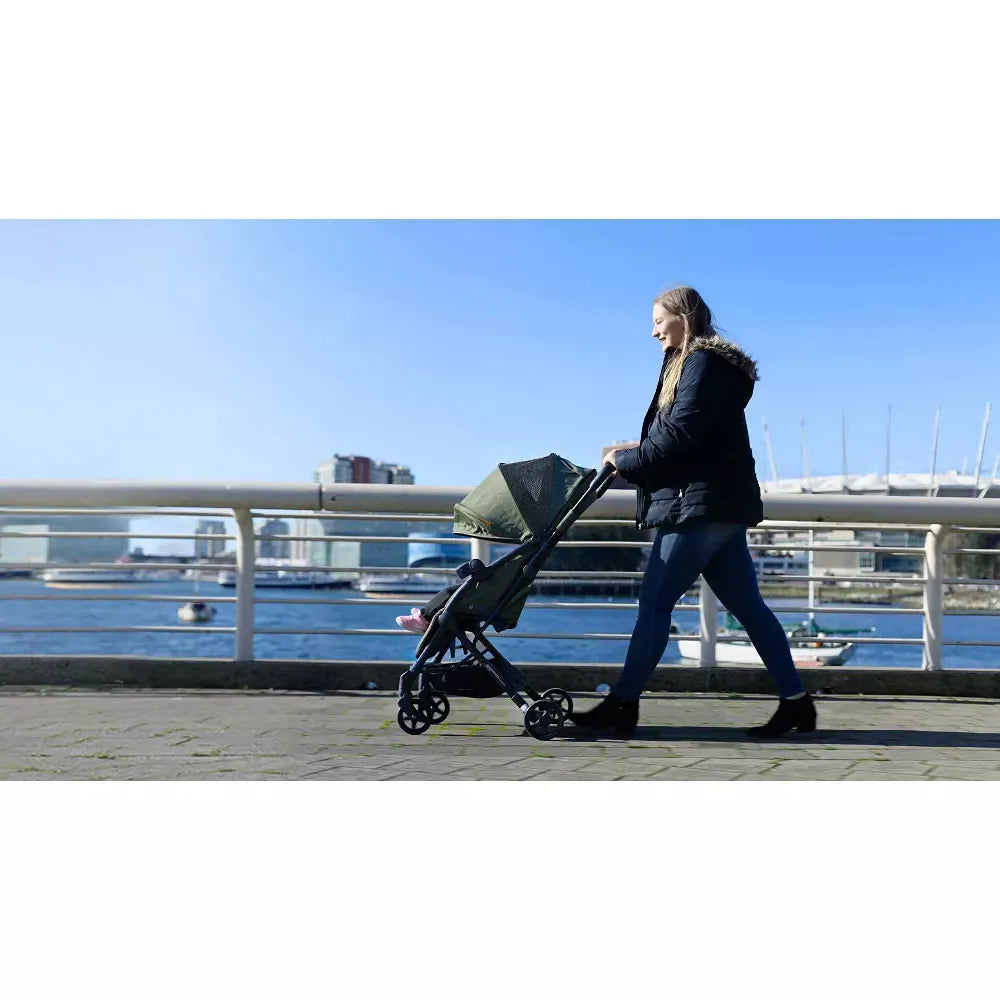 Lithe V2 Ultra Lightweight Compact Stroller for Travel - Black | Perfect for Airplanes, Shopping & City Walks