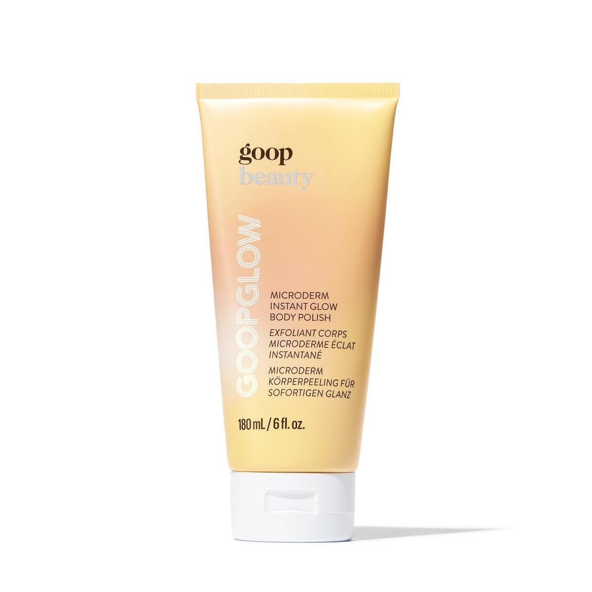 GOOPGLOW Microdermabrasion Body Scrub - Exfoliating & Brightening Body Polish for Smooth, Glowing Skin | Perfect for Pre-Party Prep & Post-Workout Refresh