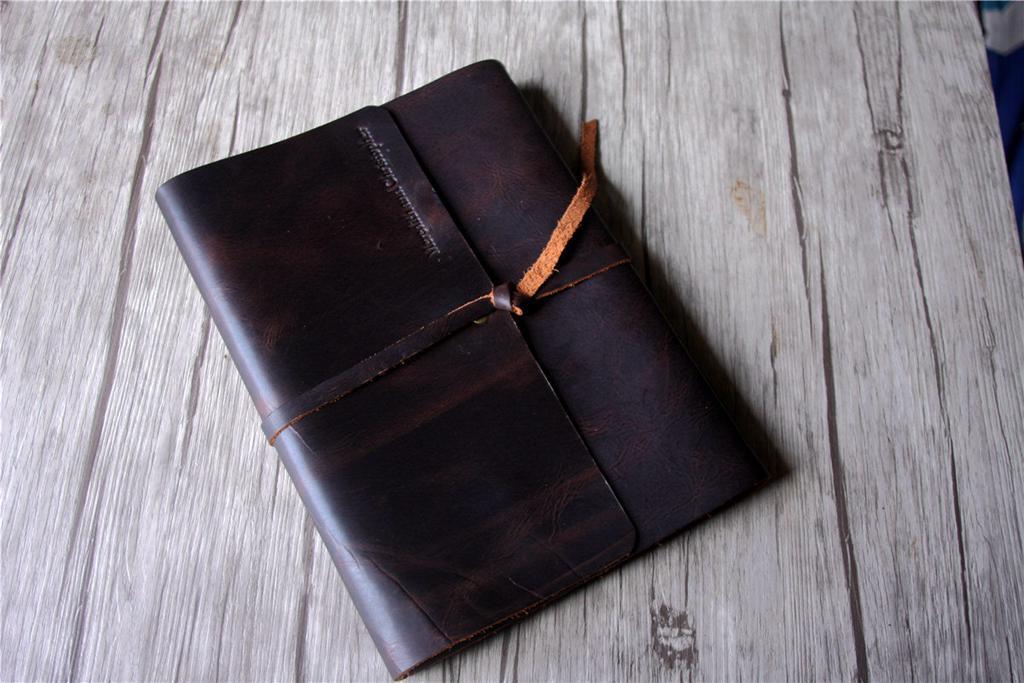 Handmade Embossed Leather Photo Album - Customizable Memory Book for Wedding, Baby, Travel & Family Photos - Perfect Gift for Anniversaries & Special Occasions