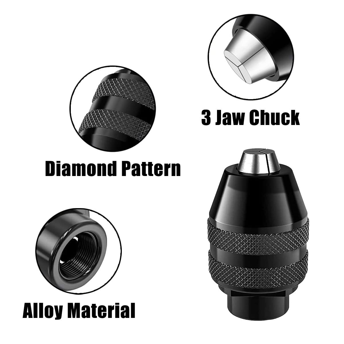 12-Piece Brass Drill Chuck Collet Set - Keyless Chuck Replacement 1/32