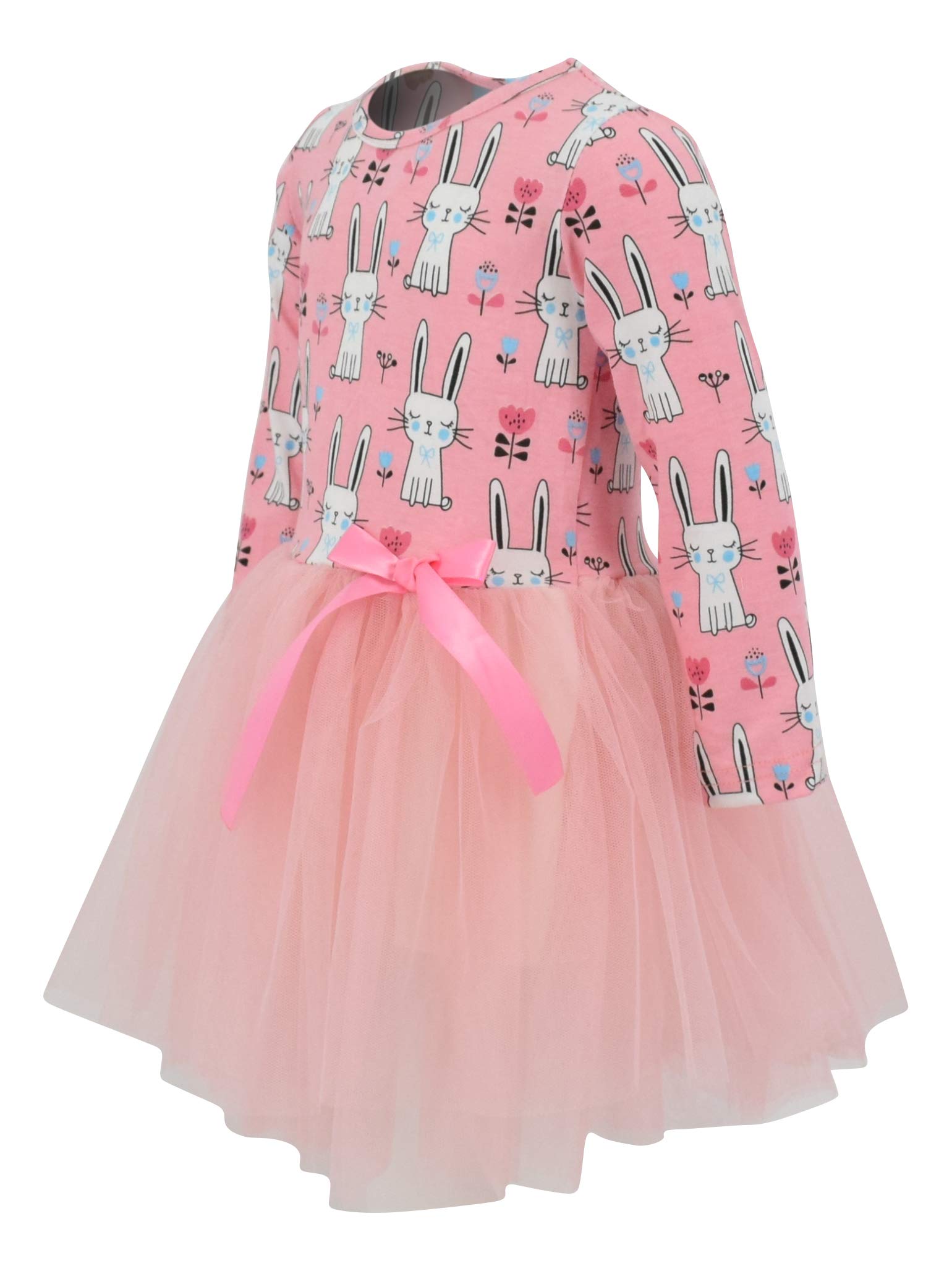 Girls Long Sleeve Tulle Tutu Dresses for Kids & Toddlers - Princess Party Outfit, Birthday Dress, Photo Shoot Costume, Holiday Celebration Attire