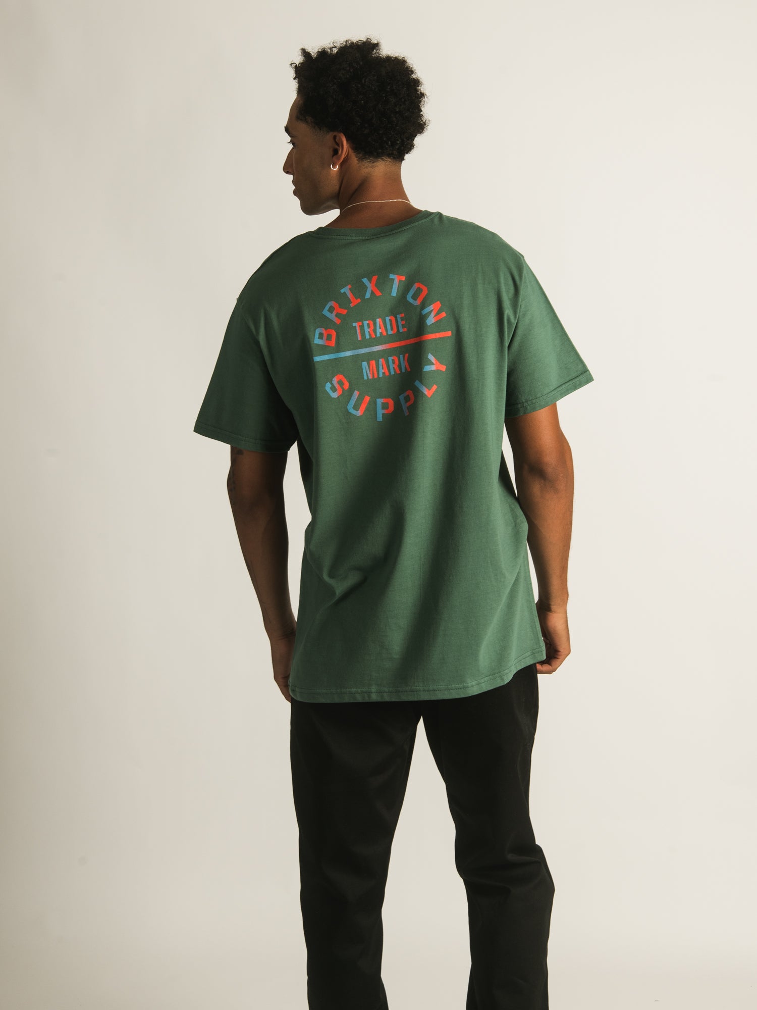 Brixton Oath V Neck T-Shirt for Men - Soft Cotton Casual Tee - Clearance Sale - Perfect for Everyday Wear & Street Style Outfits