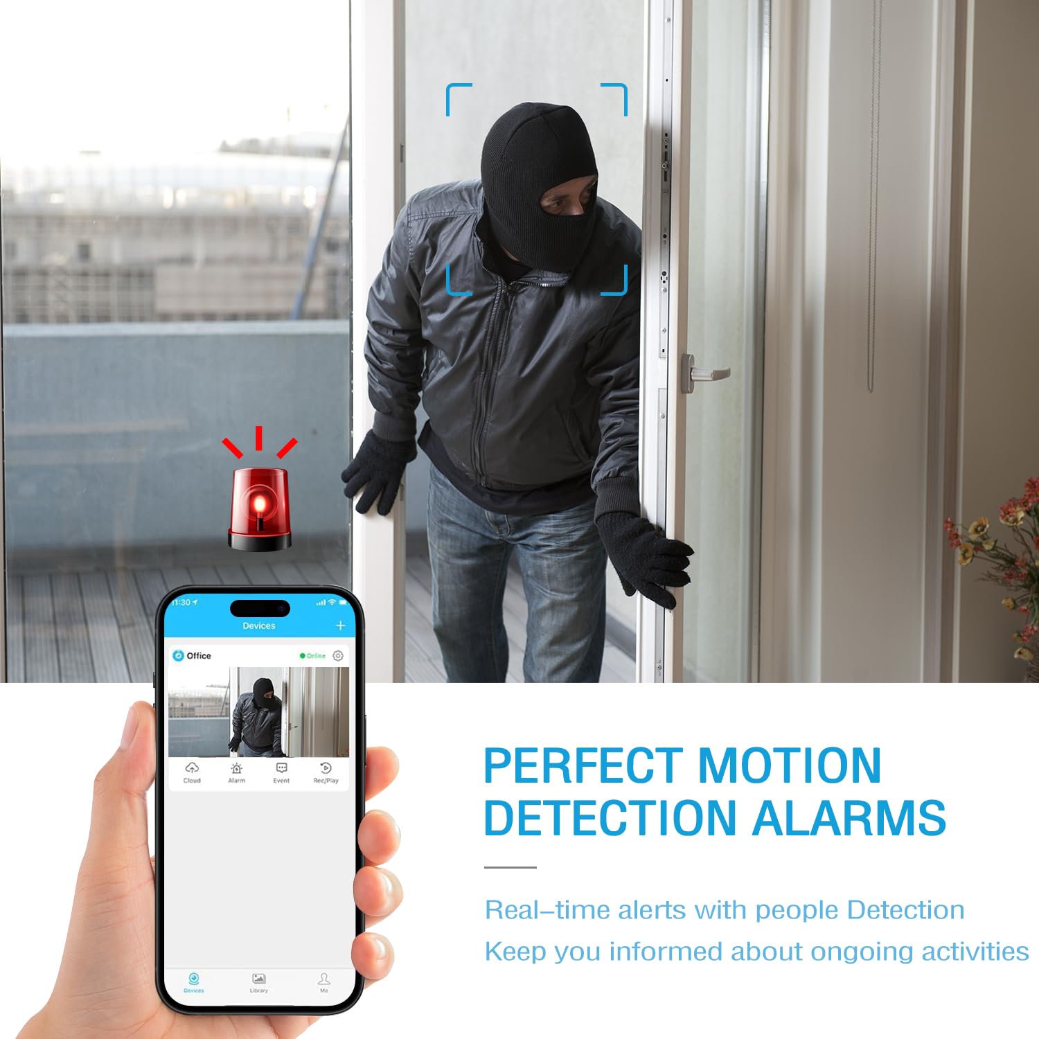 Bextgoo 4K HD WiFi Spy Camera - 32GB Memory Card, Wide Angle, Wireless, Motion Detection, Night Vision, Secret Hidden Camera with App - Perfect for Home Security, Baby Monitoring & Office Surveillance