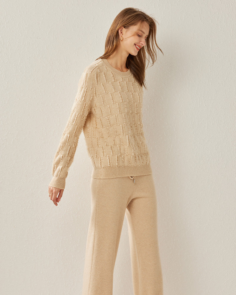 Luxury Cashmere Sweater for Women - Soft & Warm Crew Neck Pullover - Perfect for Winter, Office & Casual Wear