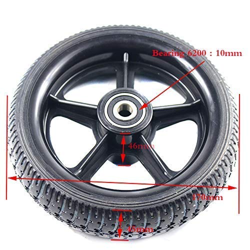 6.5 Inch Replacement Hubs and Tires for Electric Scooter, Smart Folding Electric Longboard & Hoverboard - Durable Wear-Resistant Wheels for Commuting, Urban Travel & Outdoor Adventures