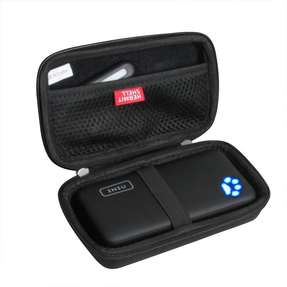 INIU 20000mAh Power Bank with LED Display - Ultra High Capacity Portable Charger | Hermitshell Travel Case Included | Perfect for Travel, Camping & Emergency Charging