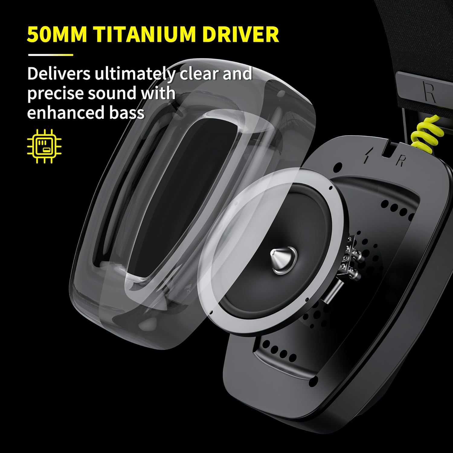 BINNUNE 7.1 Wireless Gaming Headset with Microphone - Compatible with PS4, PS5, PC, Nintendo Switch & Mac | 2.4GHz Bluetooth Headphones with Noise-Cancelling Mic, 63Hr Battery Life (Black) - Perfect for Online Gaming, Streaming & Virtual Meetings