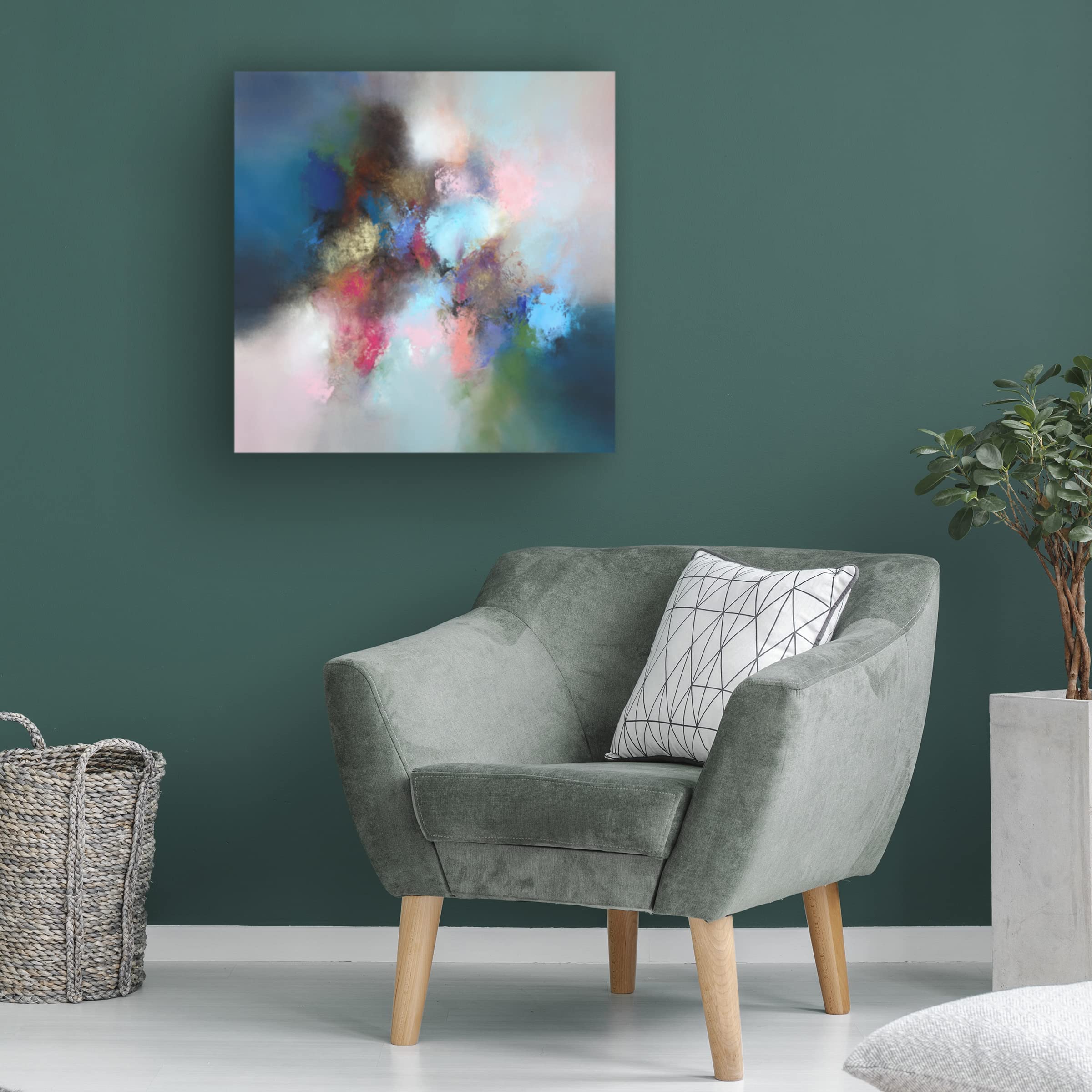Trademark Fine Art 'Arcadia' Canvas Wall Art by Eelco Maan - Stunning Landscape Painting for Living Room, Bedroom & Office Decor
