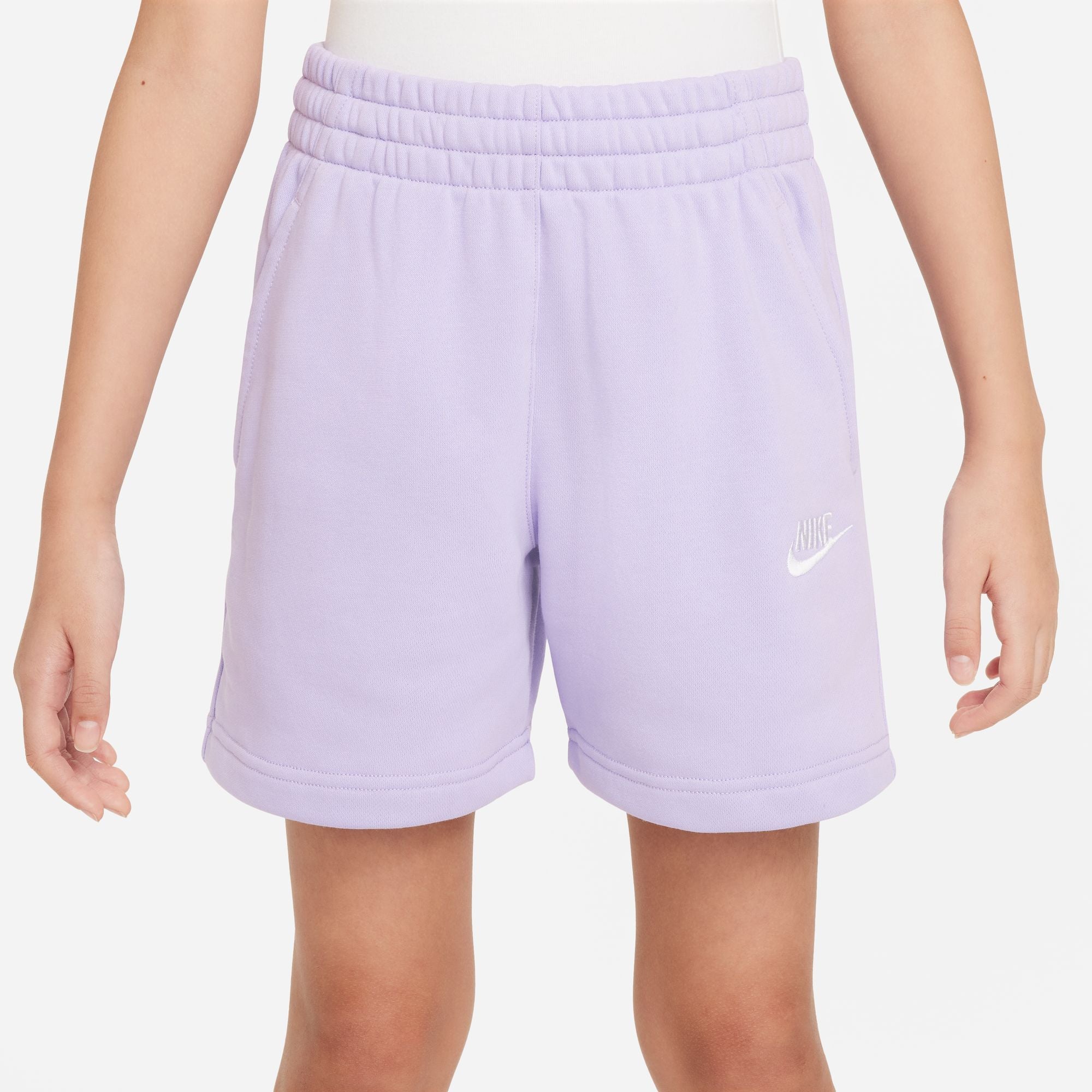 **Nike Youth 5 French Terry Shorts for Girls – Soft & Comfortable Athletic Shorts – Perfect for Running, Gym, and Casual Wear**