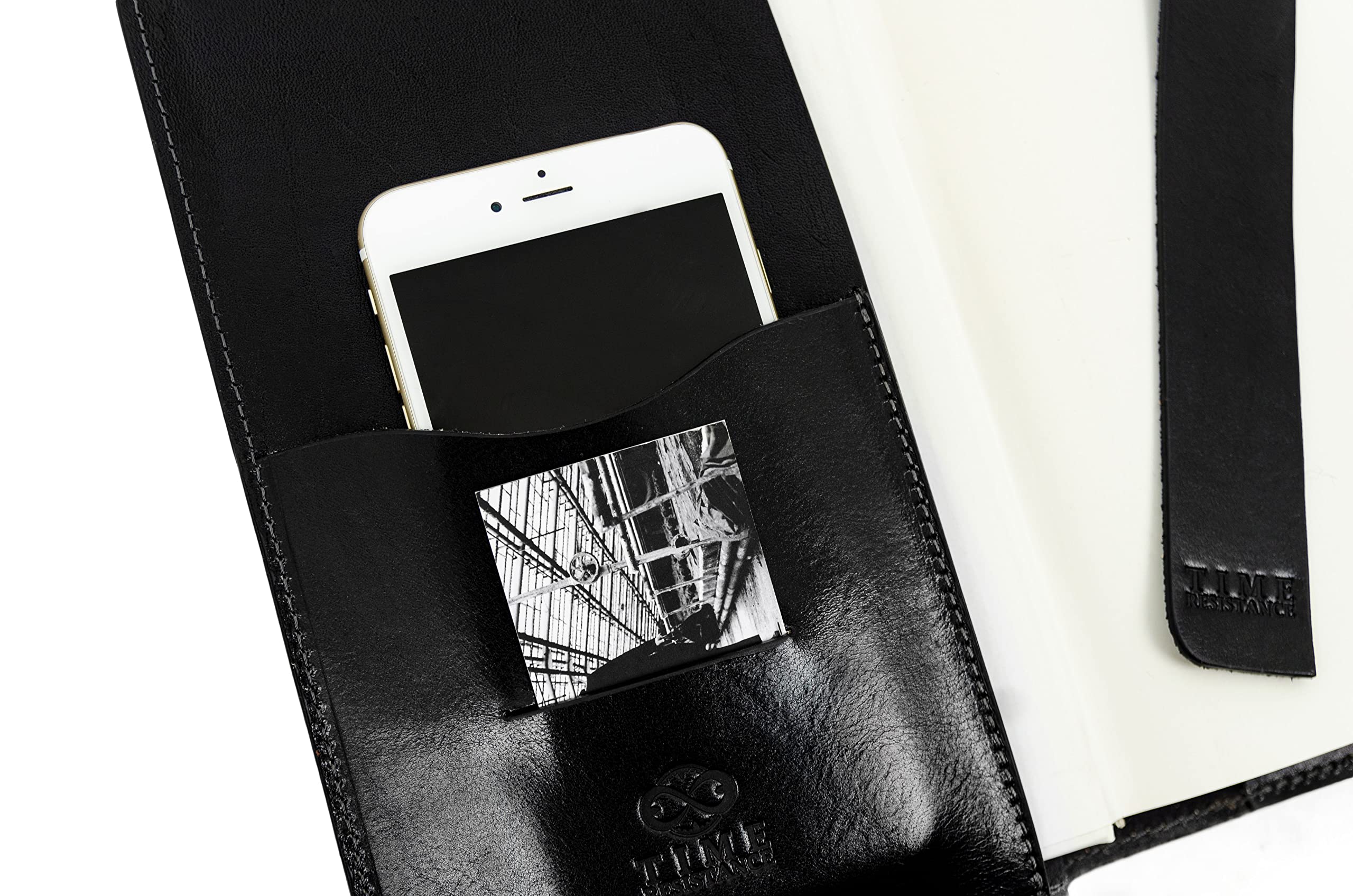 Premium Italian Handmade Leather Journal - 320 Lined A5 Notebook with Bookmark & Gift Box (Black) | Perfect for Writing, Sketching & Gift Giving