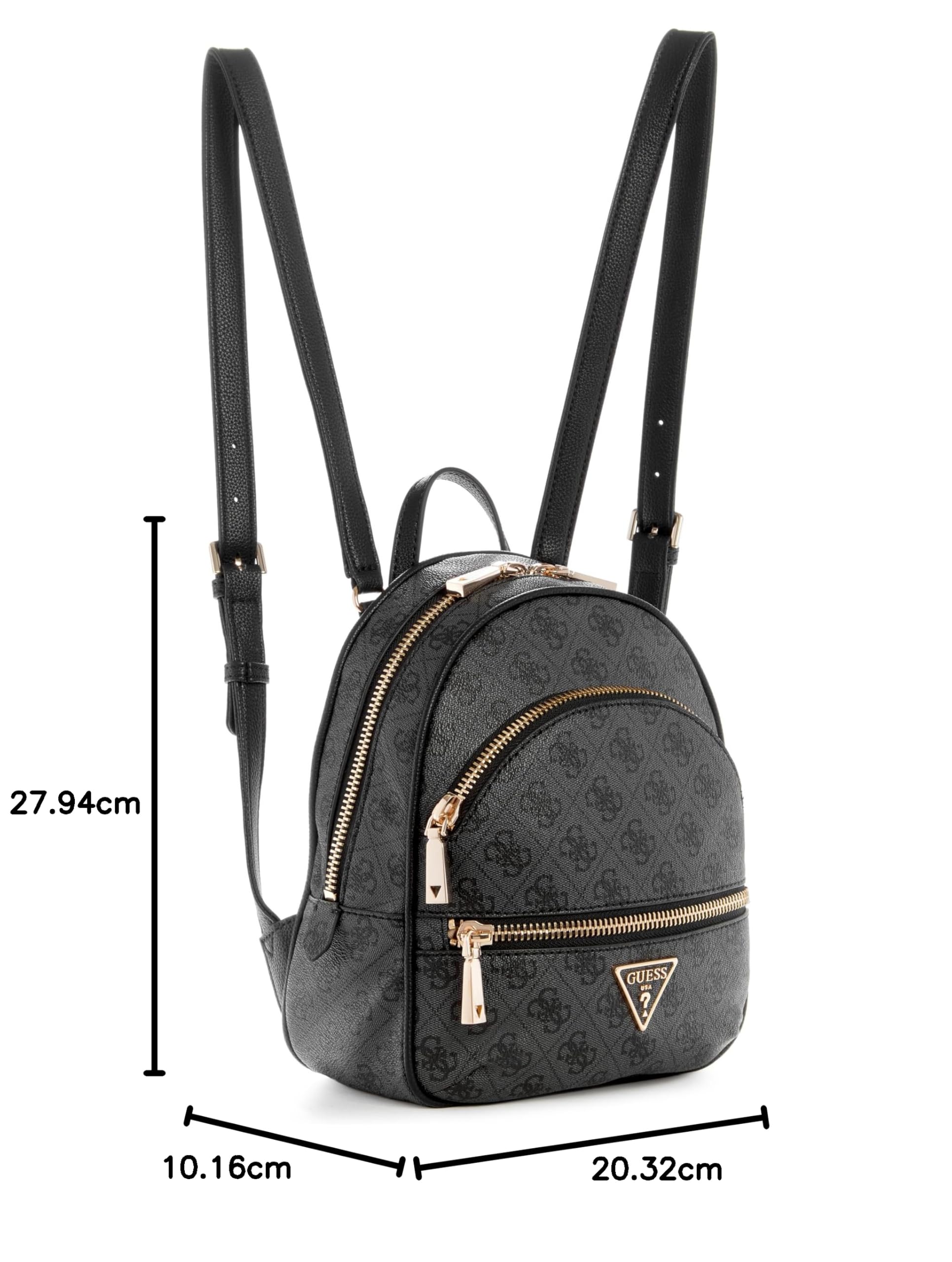GUESS Manhattan Backpack for Women - Stylish Laptop Backpack with USB Charging Port, Water-Resistant College School Bag - Perfect for Work, Travel & Daily Commute