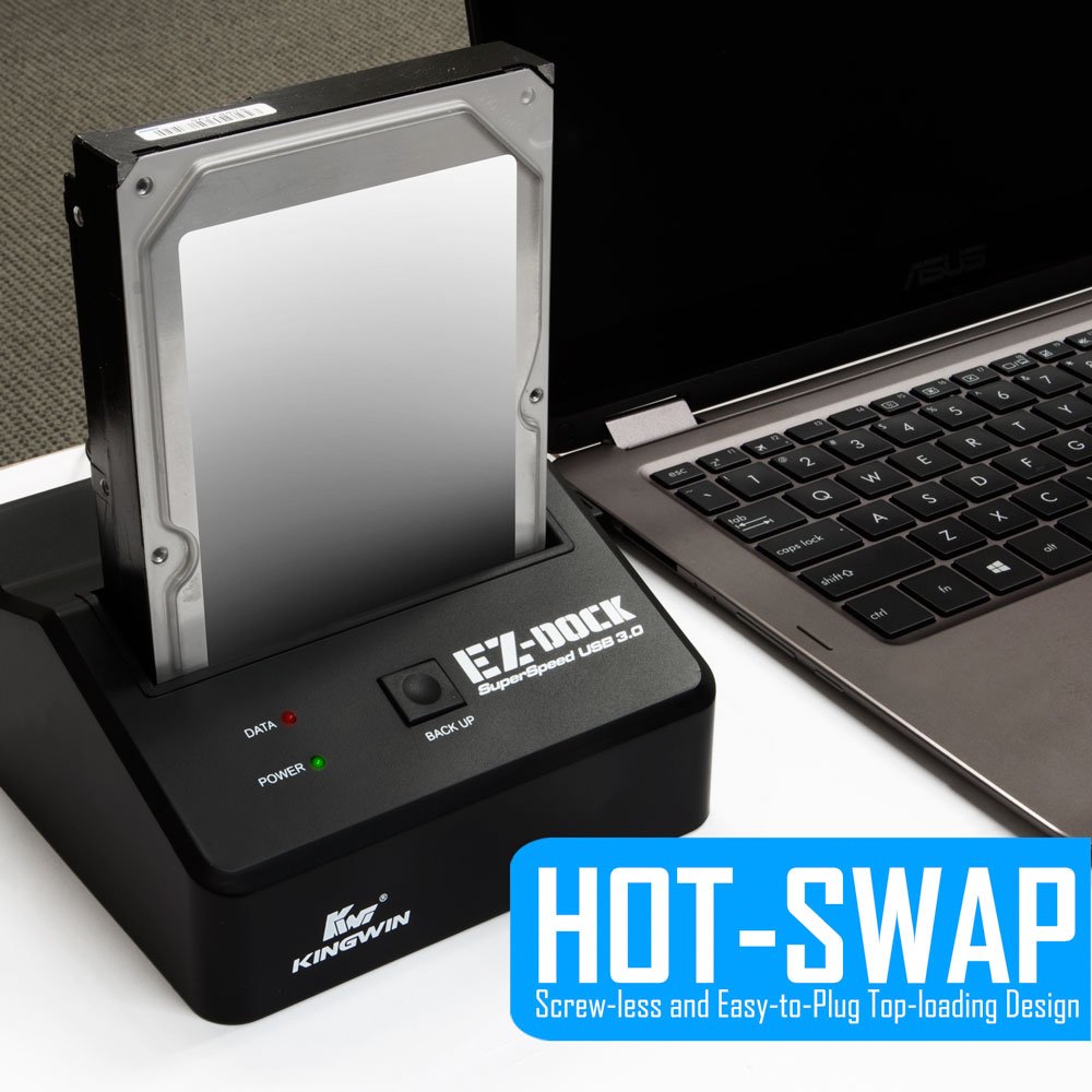 Kingwin USB 3.0 to SSD/SATA Hard Drive Docking Station - Tool-Free 2.5