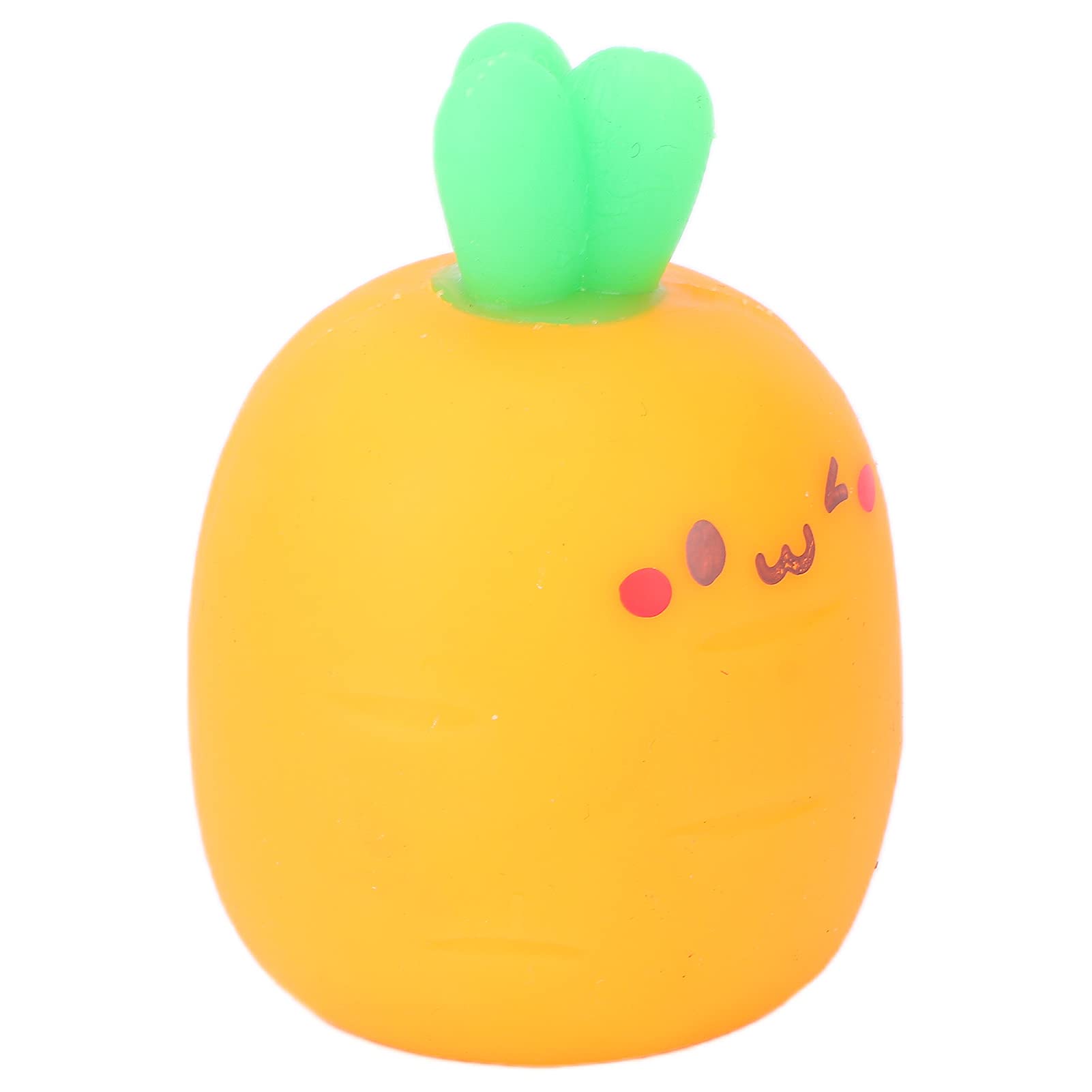 Soft TPR Carrot Stress Relief Toy - High Elasticity Squeeze Toy for Office & Home - Perfect for Anxiety Relief, Focus Boosting and Hand Exercise
