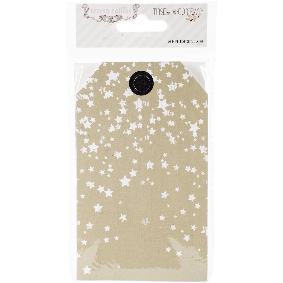 Tinsel & Company Cardstock Gift Tags - 20 Pack | Premium Kraft Paper Tags for Christmas, Birthday & Party Favors | Perfect for DIY Crafts, Scrapbooking & Gift Wrapping