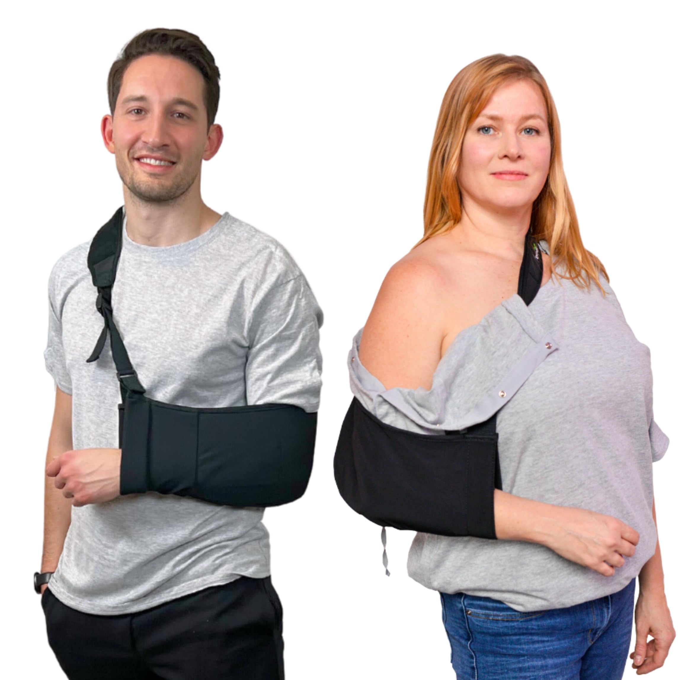 Unisex Post-Surgery Shoulder Recovery Shirt with Discreet Snap Closures - Ideal for Shoulder Surgery, Physical Therapy & Daily Comfort Wear