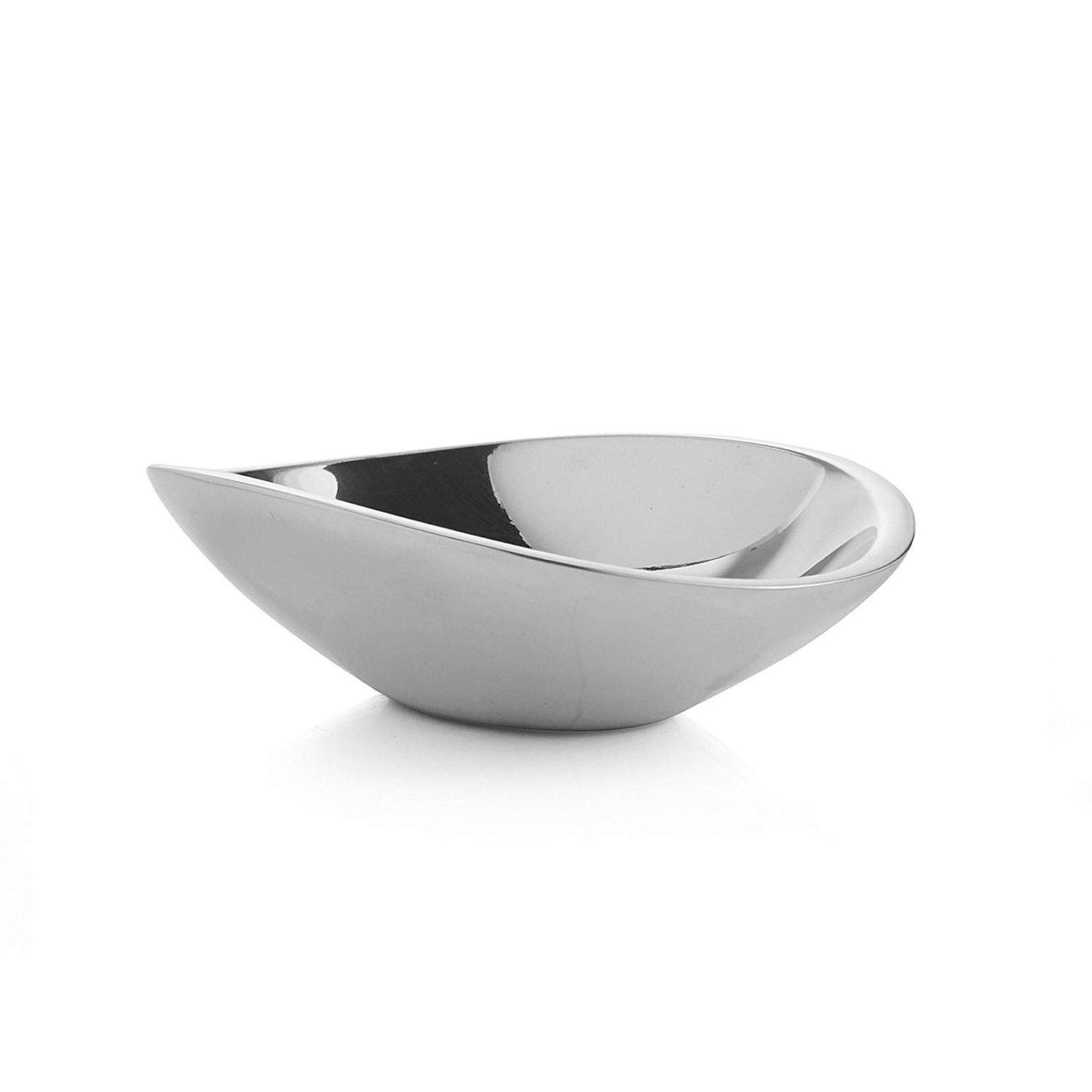Nambe Butterfly Bowl 4.75-inch - Small Sculptural Metal Alloy Serving Bowl for Dining & Home Decor - Oven Safe & Table Ready - Keeps Food Warm or Chilled for Dips, Snacks, Desserts - Modern Kitchen & Party Essential - Handcrafted in India - Perfect for Entertaining, Appetizers, and Stylish Home Accents