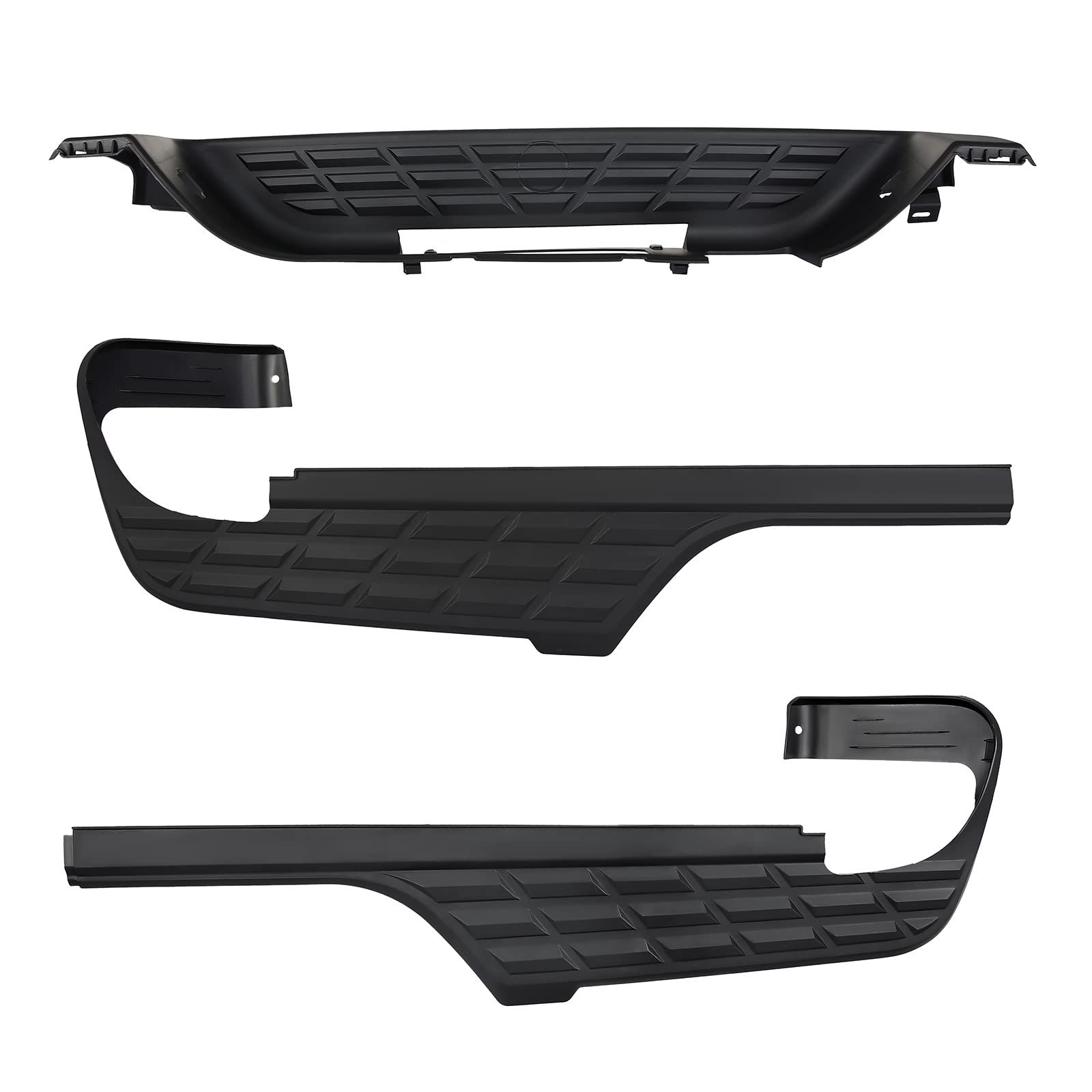 2007-2013 Chevy Silverado & GMC Sierra 1500 Rear Bumper Step Pad Set - Replacement for GM1191129, GM1191125, GM1191124 | Durable Protection for Truck Bumper | Perfect for Loading, Towing & Off-Road Adventures