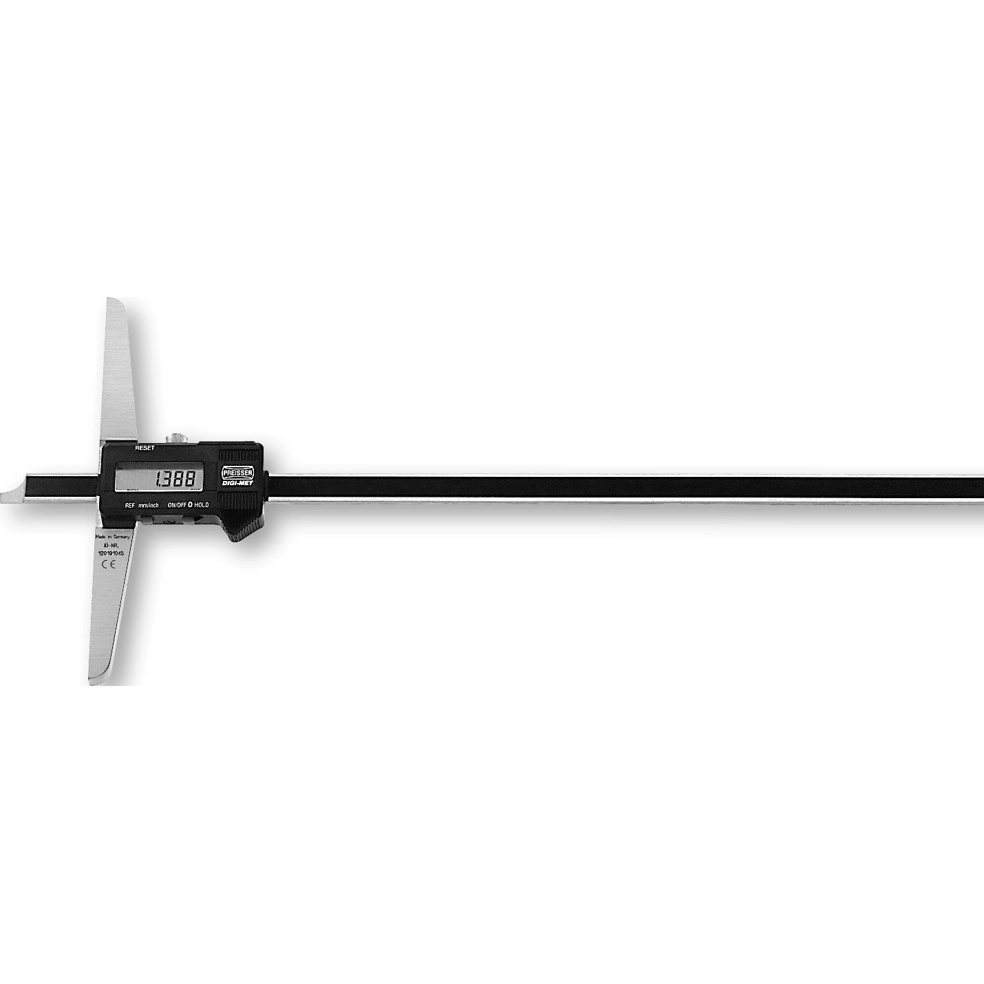DIGI MET Straight Beam Depth Gauge - Precision Measuring Tool for Metalworking, Woodworking & Engineering - Perfect for Machinists, Carpenters & DIY Projects