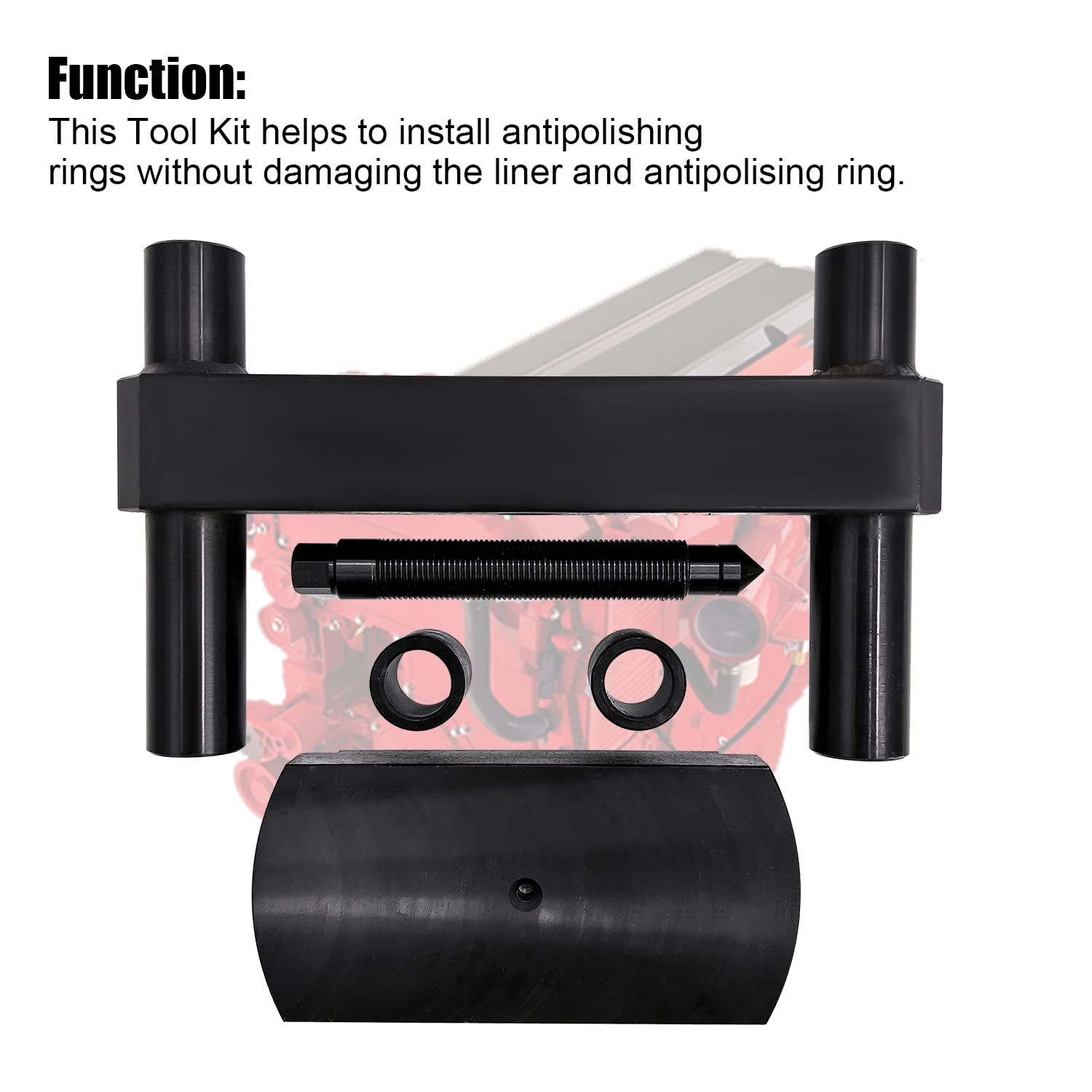 Heavy Duty Cummins ISX X15 Cylinder Liner Press Installer Tool - 3164606 Professional Diesel Engine Repair Kit for Truck & Equipment Maintenance