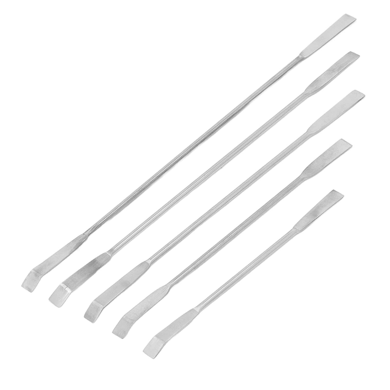 **Double-Ended Laboratory Spatula Set - Stainless Steel Lab Scoop & Scraper Tool for Reagent Handling, Medicine Mixing & Cooking (Ideal for Labs, Kitchens & DIY Projects)**