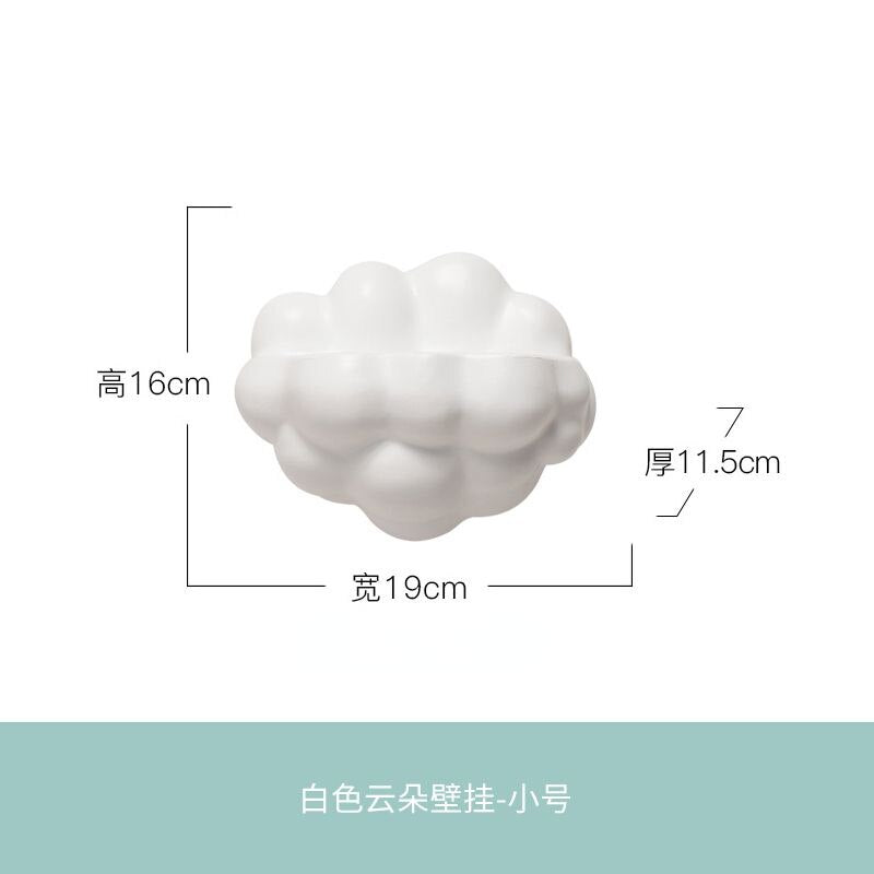 Whimsical Cartoon Cloud Shaped Wall Shelf - Decorative Floating Shelves for Kids Room, Nursery, or Playroom Decor - Perfect for Books, Toys, and Display