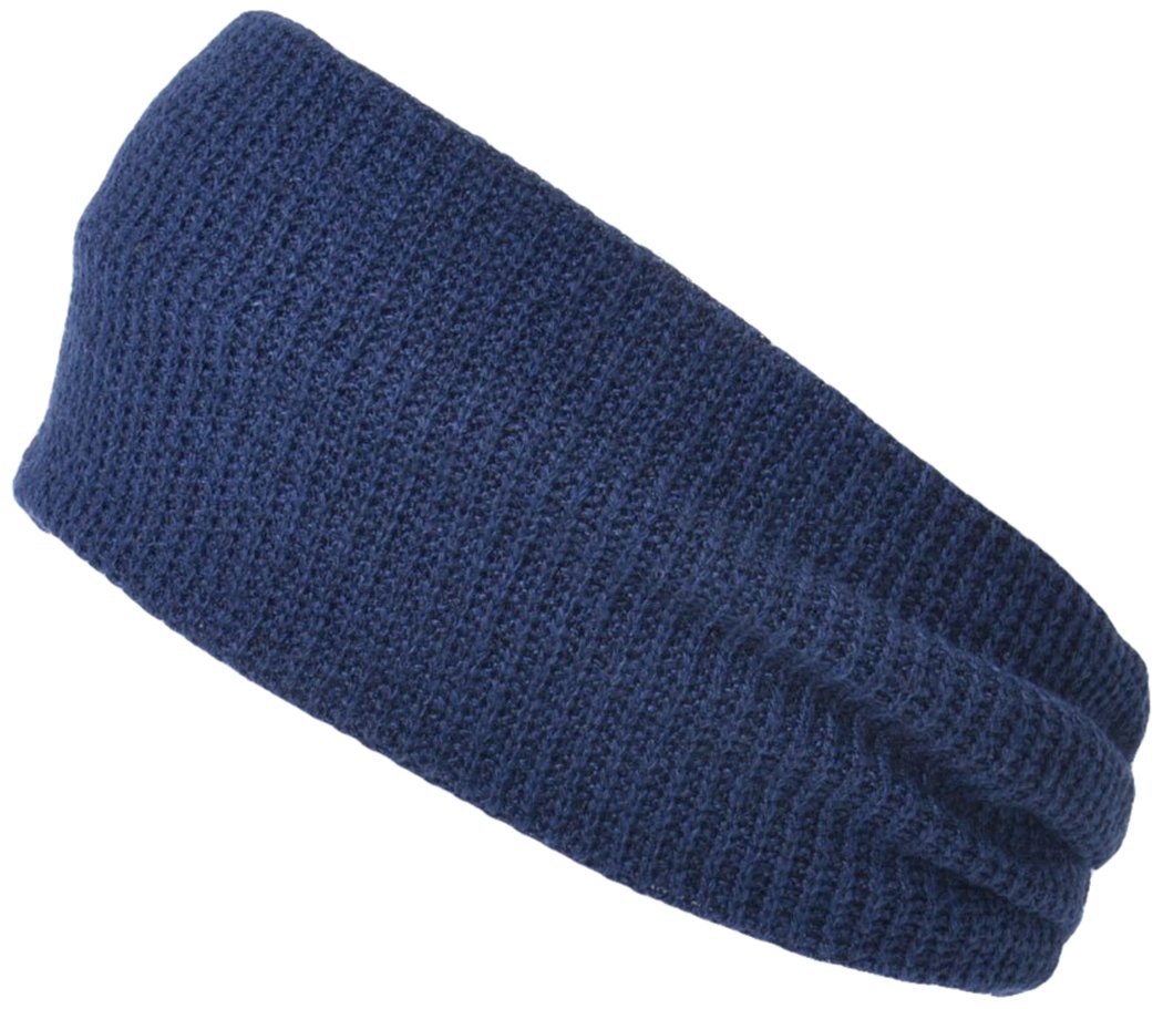 Breathable Athletic Headband for Women & Men - Non-Slip Workout Head Wrap for Running, Yoga, Gym & Sports - Navy Blue Sweat Absorbing Hair Band