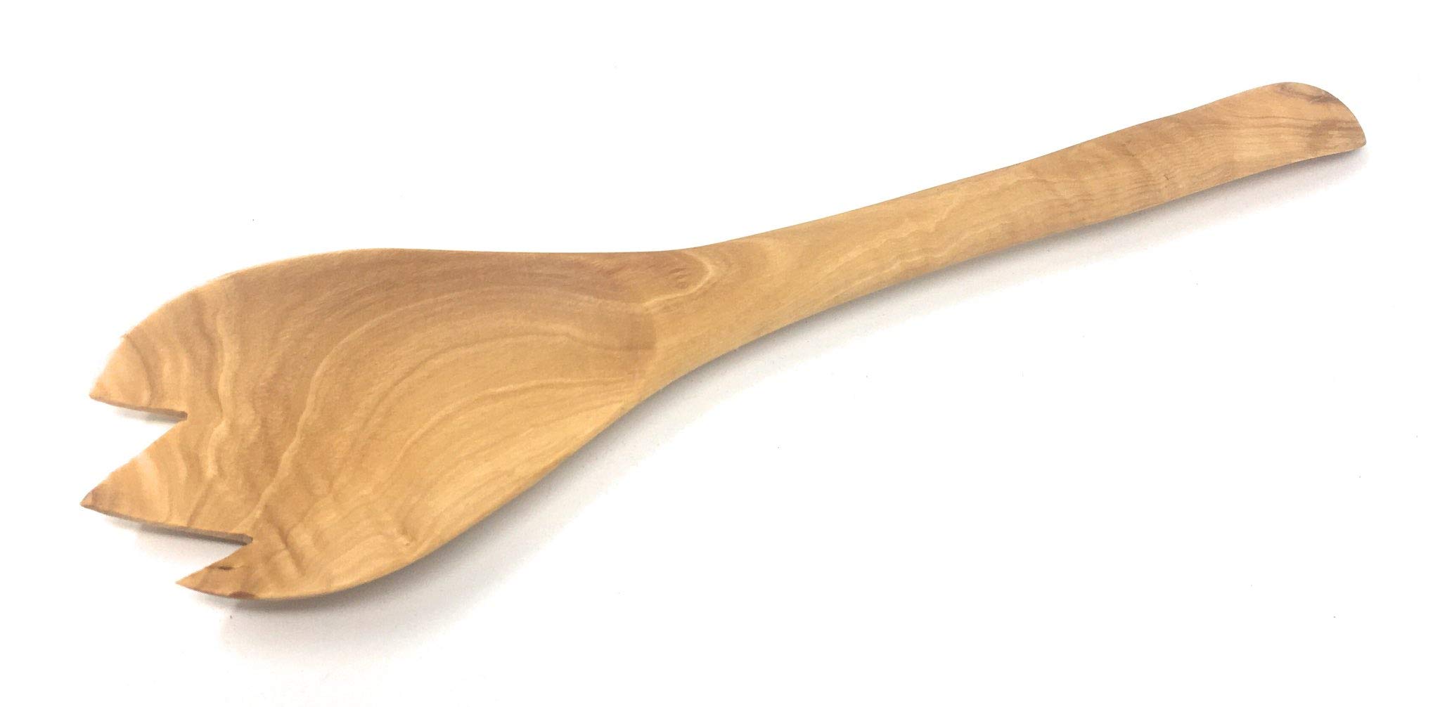 Handmade Olive Wood Cooking Fork - 12.5