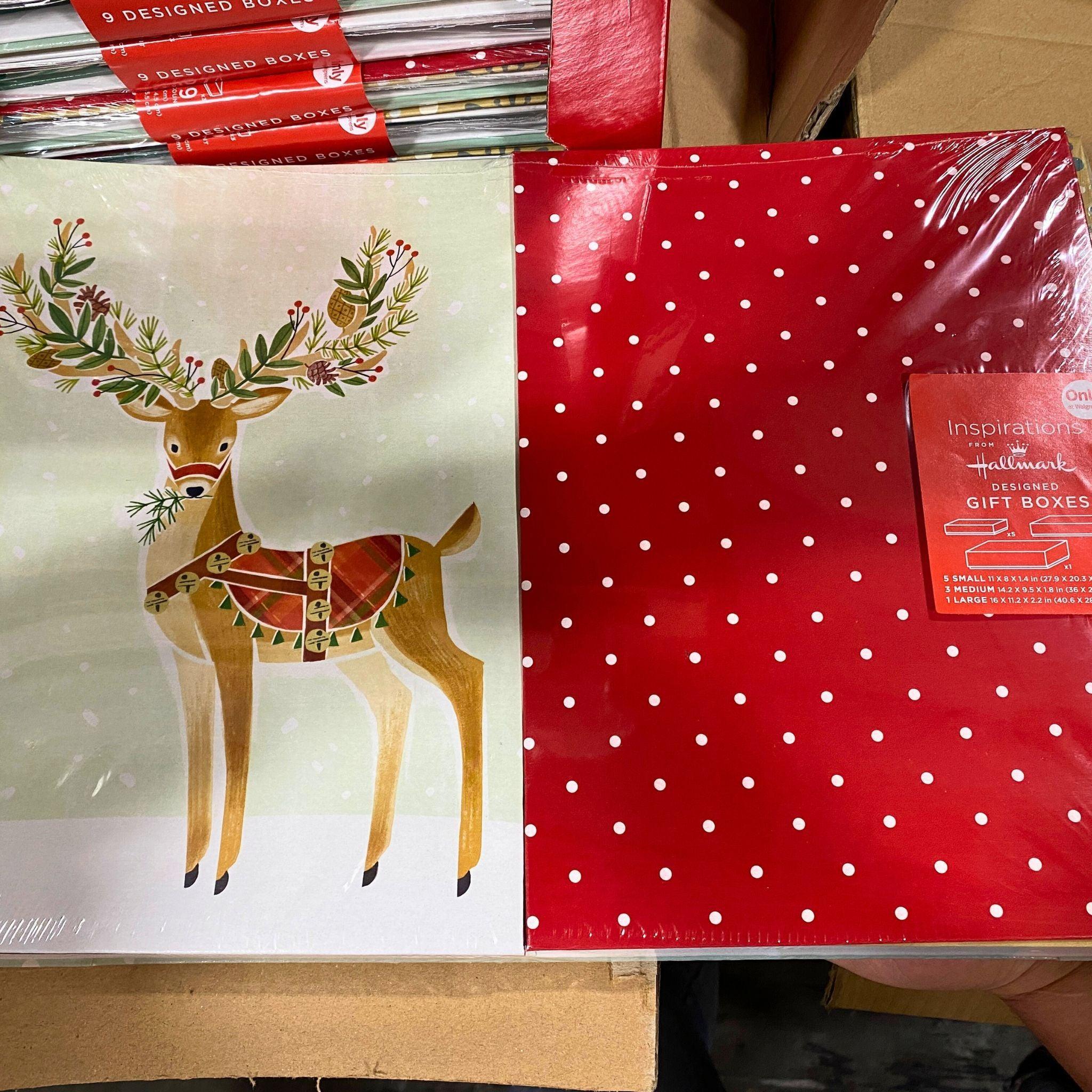 Hallmark IFH 9CT Assorted Size Gift Boxes (36 Pcs Lot) - Perfect for Party Favors, Wedding Decorations & Holiday Gifts