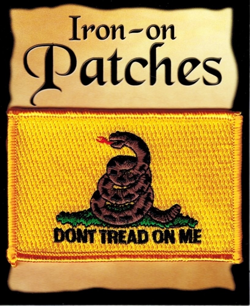 Gadsden Flag Iron-on Embroidered Patch - American Revolutionary Symbol for Jackets, Bags & DIY Crafts | Patriotic Sewing Accessory for Clothing Customization