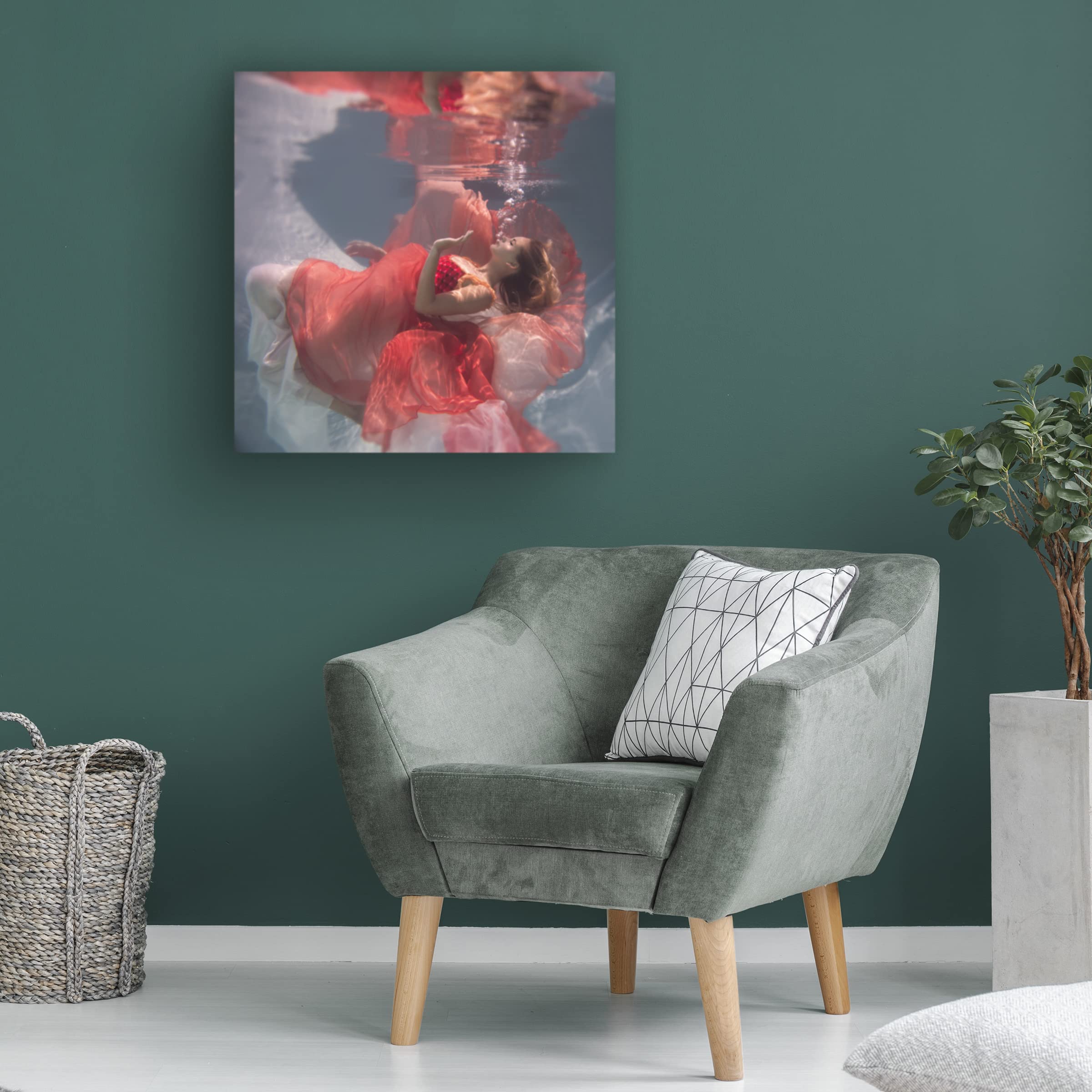 Trademark Fine Art 'Michelle' Canvas Wall Art by Gabriela Slegrova - Hand-Painted Modern Home Decor for Living Room, Bedroom & Office