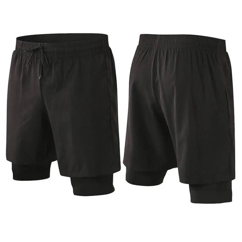 Men's Quick-Dry Fitness Gym Shorts with Pockets - Swimcore Workout & Running Shorts for Training, Swimming & Outdoor Activities