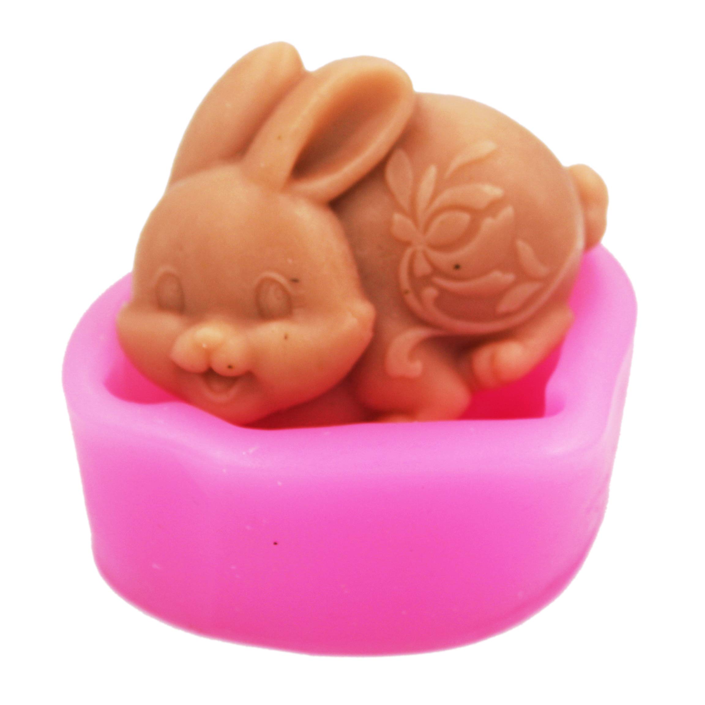 Cute Rabbit Silicone Soap Mold - DIY Handmade Soap Making Kit for Bath Bombs, Candles & Crafts | Perfect for Home Spa, Gift Making & Kids Art Projects