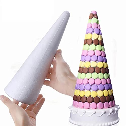 DIY Foam Cone Blank Modeling Styrofoam Christmas Tree Craft Kit for Kids - Holiday Decorations, School Projects & Party Activities