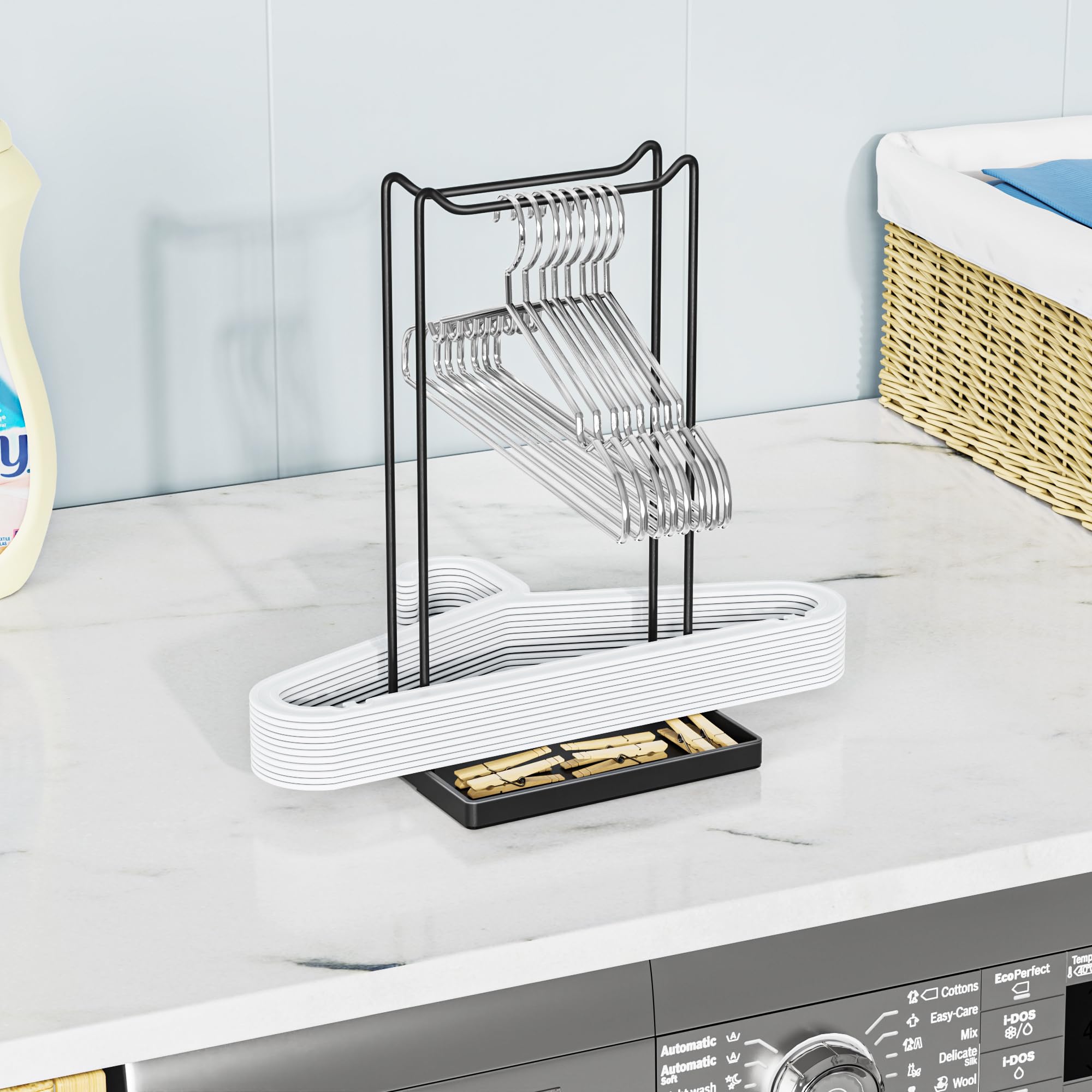 Space Saving Clothes Hanger Organizer - Heavy Duty Hanger Stacker Stand for Closet Storage | Perfect for Small Spaces, Dorm Rooms & Laundry Organization