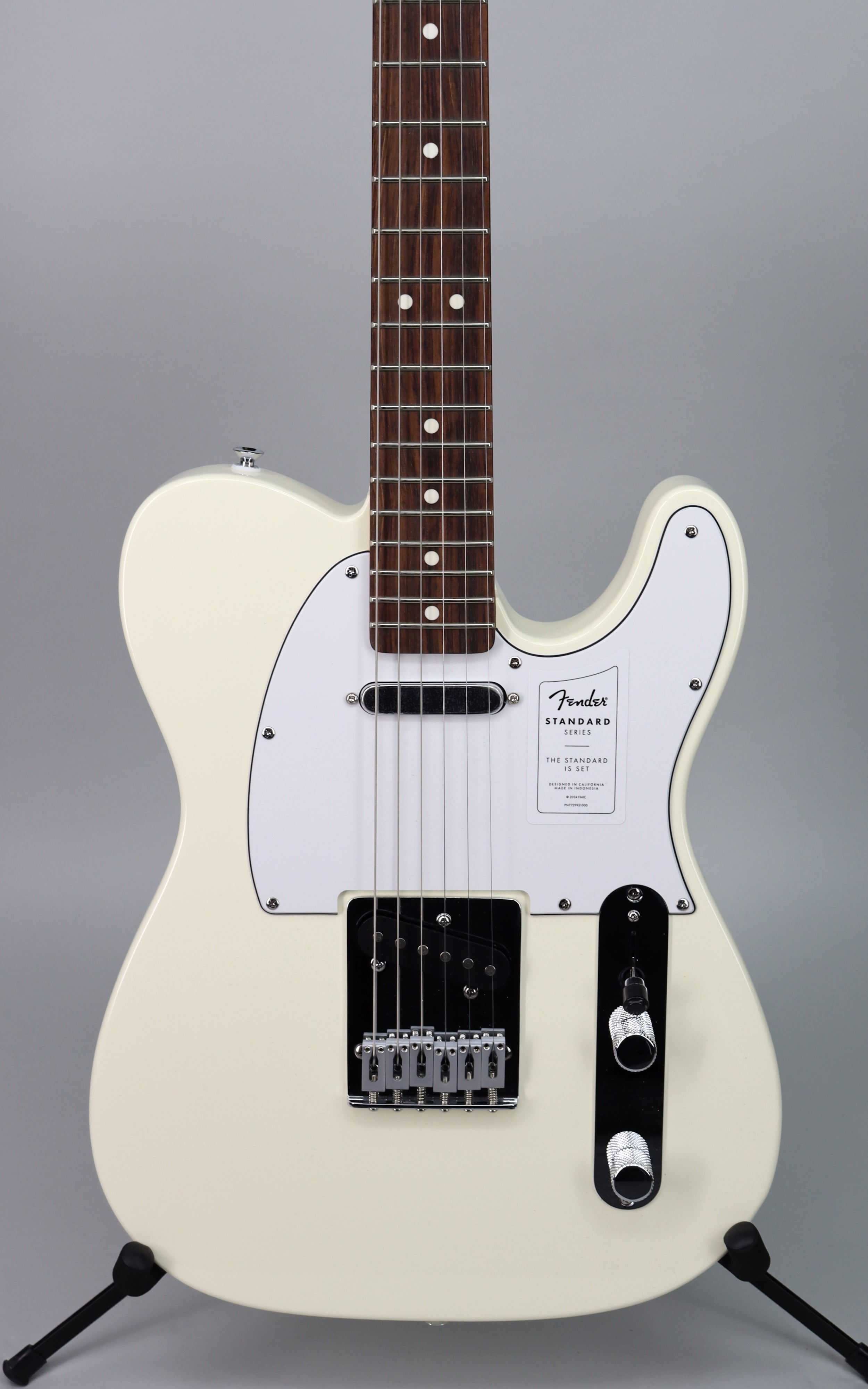 Fender Standard Telecaster Electric Guitar Olympic White Bundle with Mustang LT25 Amplifier - Perfect for Beginners, Home Practice & Live Performances