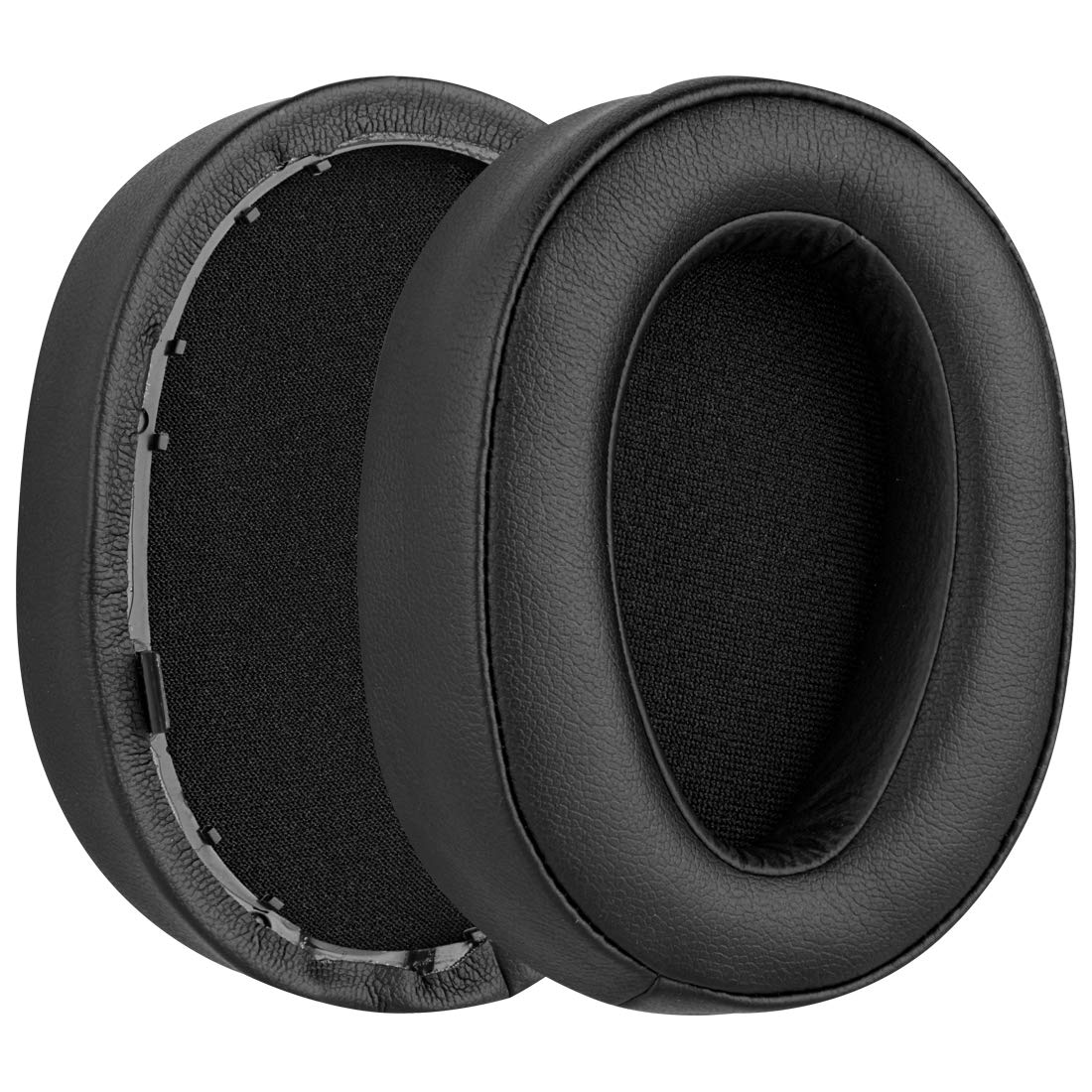Geekria QuickFit Replacement Ear Pads for Sony MDR-100A/100AAP/H600A WH-H900N Headphones - Soft Black Memory Foam Ear Cushions Repair Parts - Perfect for Gaming, Music & Office Use