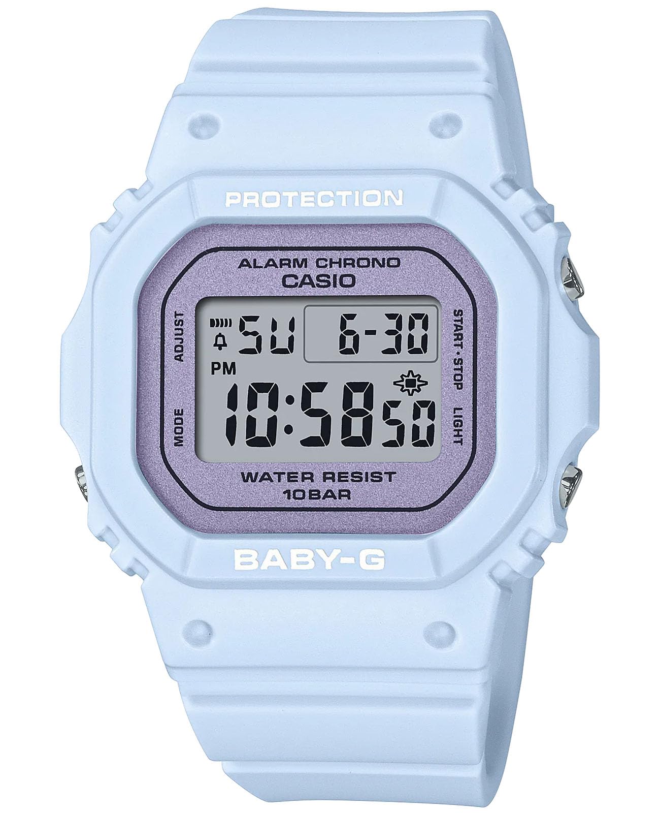 Casio Women's Digital Quartz Watch BGD-565SC-2ER - Blue Plastic Strap Water-Resistant Sport Watch for Running, Swimming & Outdoor Activities