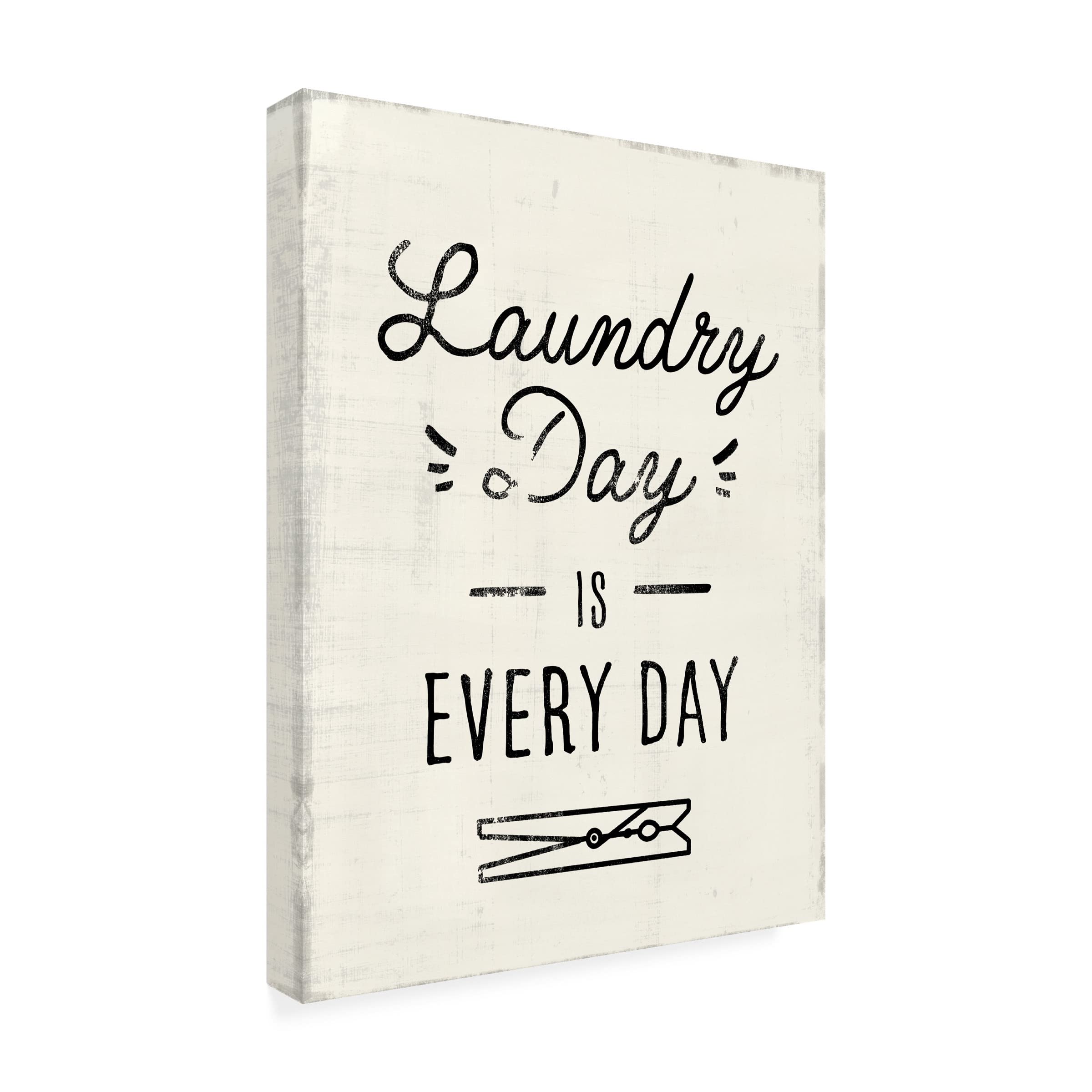 Victoria Barnes 'Laundry Room II' Canvas Wall Art Print - Modern Home Decor for Living Room, Bedroom & Office