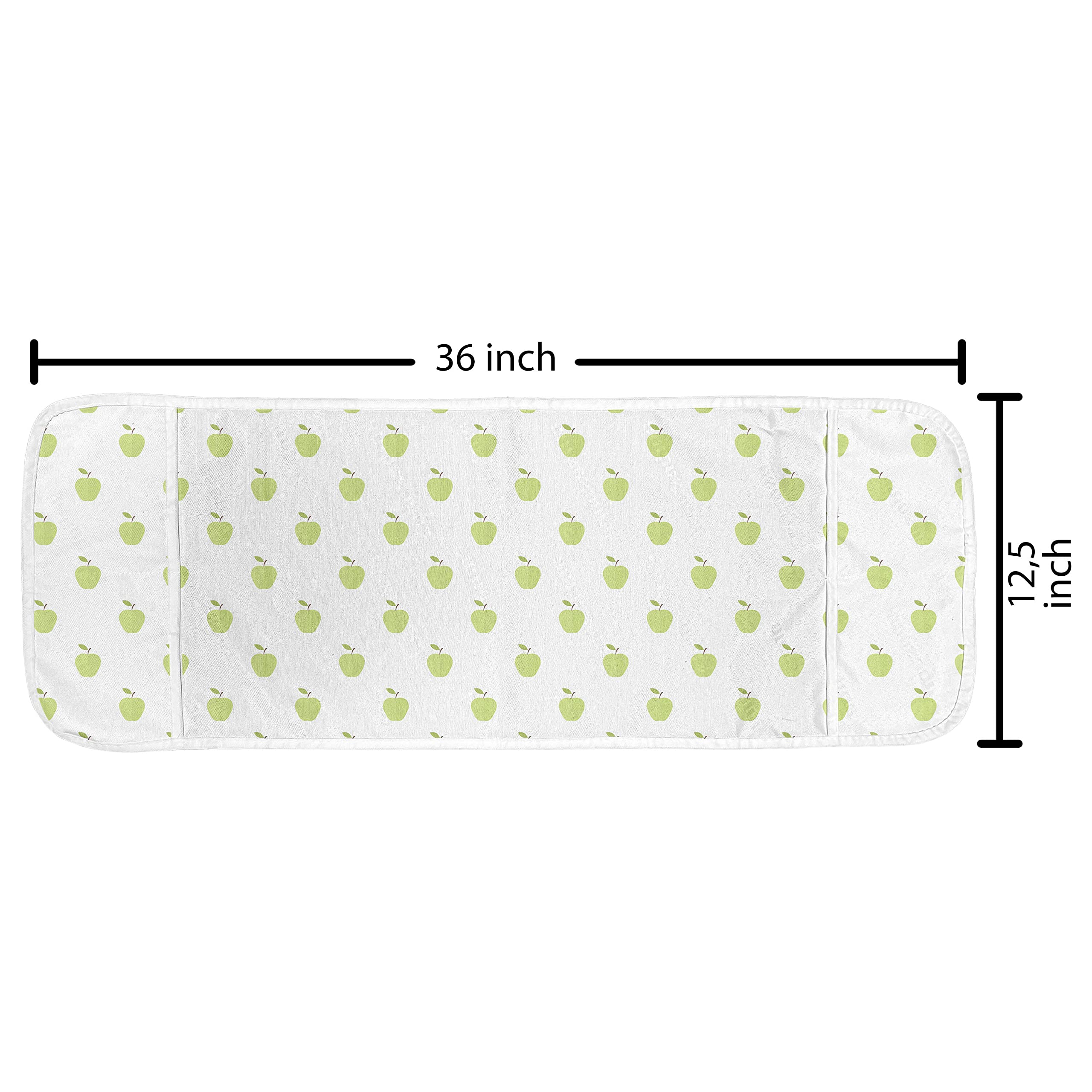 Ambesonne Fruits Microwave Oven Cover - Waterproof Kitchen Organizer with Pockets, 36