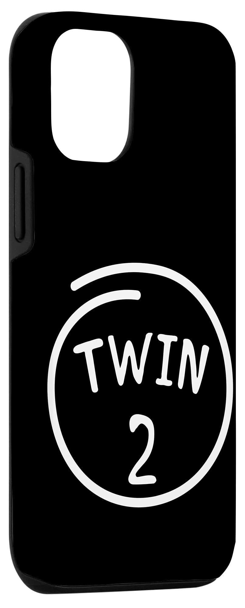 Funny Matching iPhone 12/12 Pro Cases for Twins & Siblings - Cute Family Twin Phone Covers for Couples, Best Friends & Family Photos