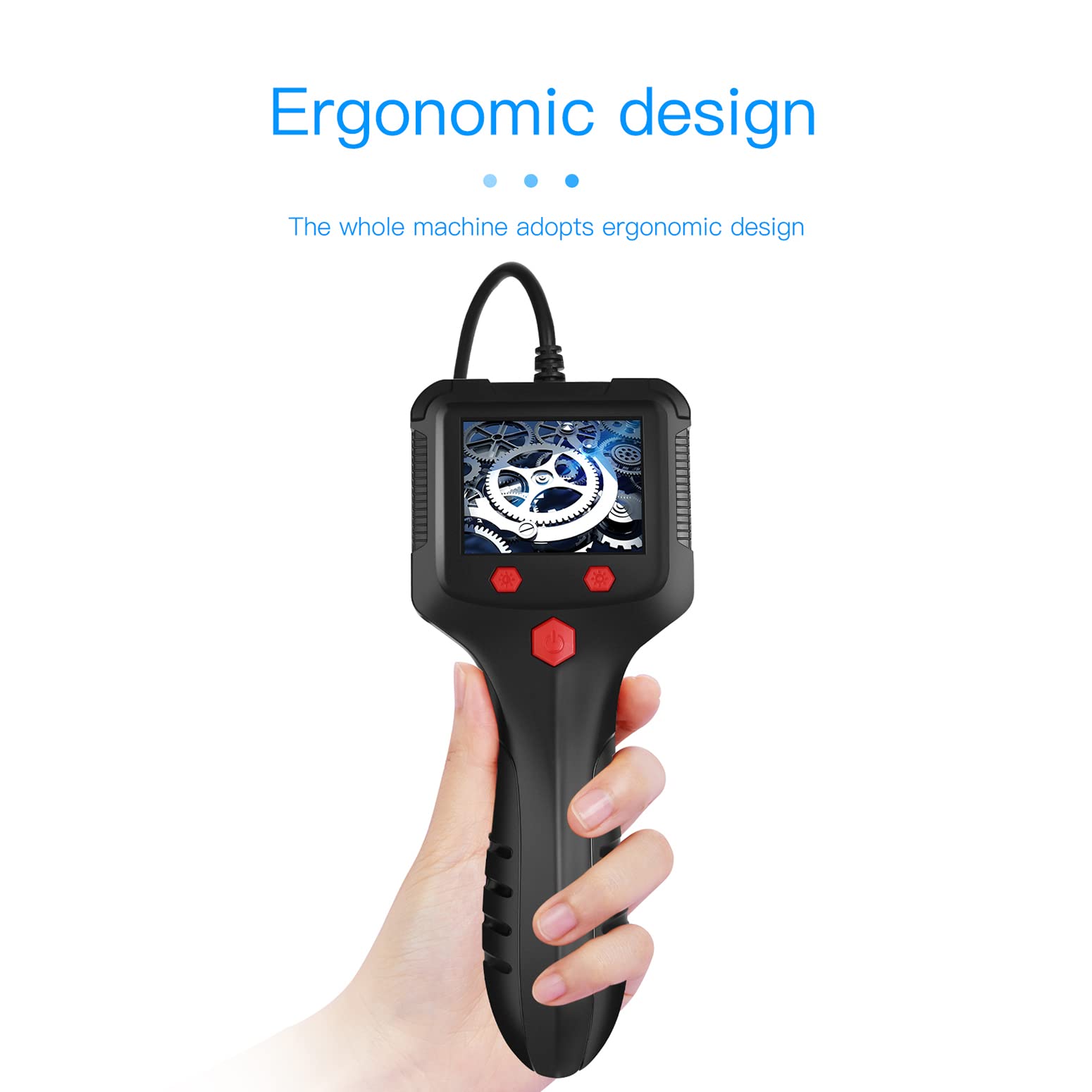 Wireless Borescope Camera with 2.4 Inch LCD Screen - 1.1m Flexible Snake Cable for Pipe Inspection, Engine Diagnosis & Home Maintenance - Ideal for Mechanics, Plumbers & DIY Enthusiasts