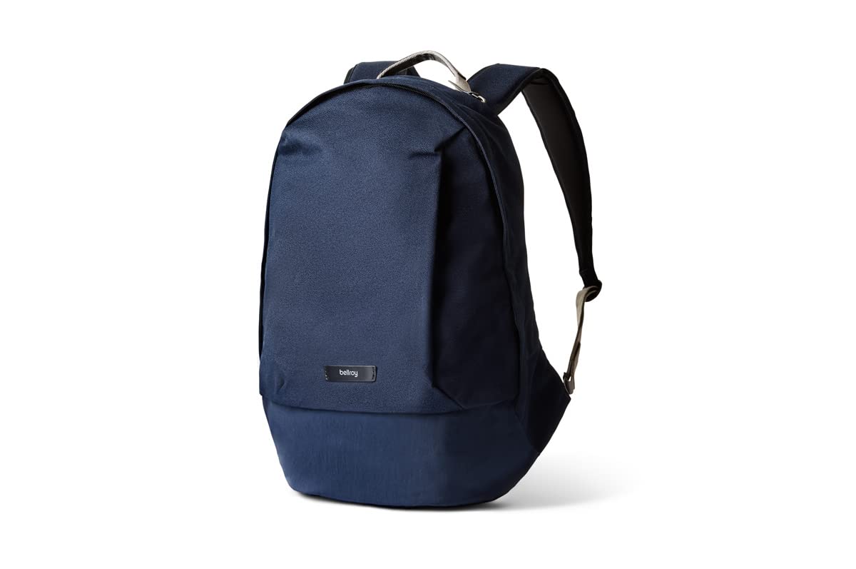 Bellroy Classic Backpack Second Edition 20L - Water-Resistant Laptop Backpack for 15 Inch Computers, Travel & Work - Navy Blue (Perfect for Commuting, Business Trips & College)