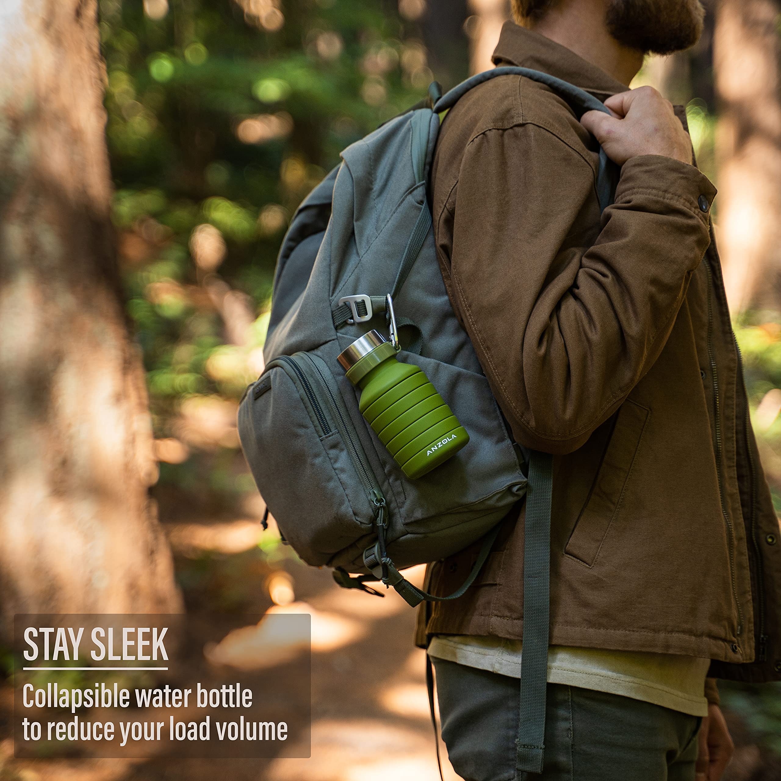 Premium Camping Gift Set for Men - Travel Bottle, Waterproof Notepad, Solar Charger with Flashlight, USB Lighter & Tactical Pen - Perfect for Father's Day, Birthday Gifts for Dad, Husband or Boyfriend - Ideal for Outdoor Adventures, Hiking, Camping Trips & Emergency Preparedness