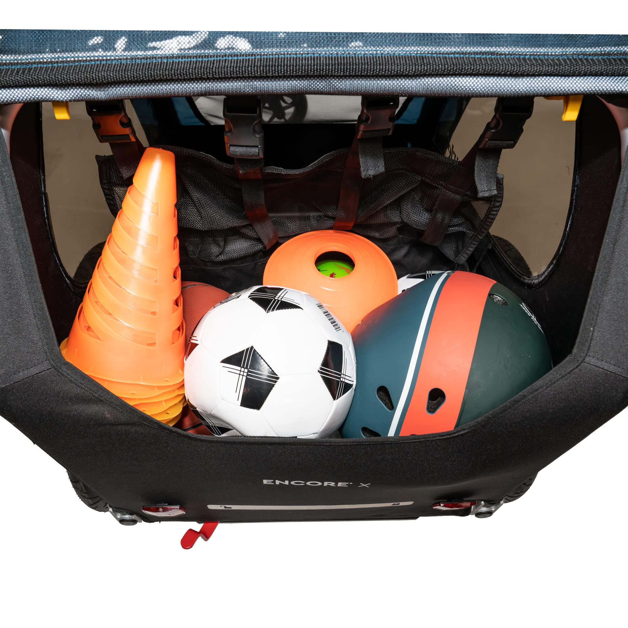 Burley Encore X 2-Seat Kids Bike Trailer & Stroller - Convertible Bicycle Trailer for Toddlers, Jogging Stroller for Outdoor Adventures, Perfect for Cycling, Running & Family Outings